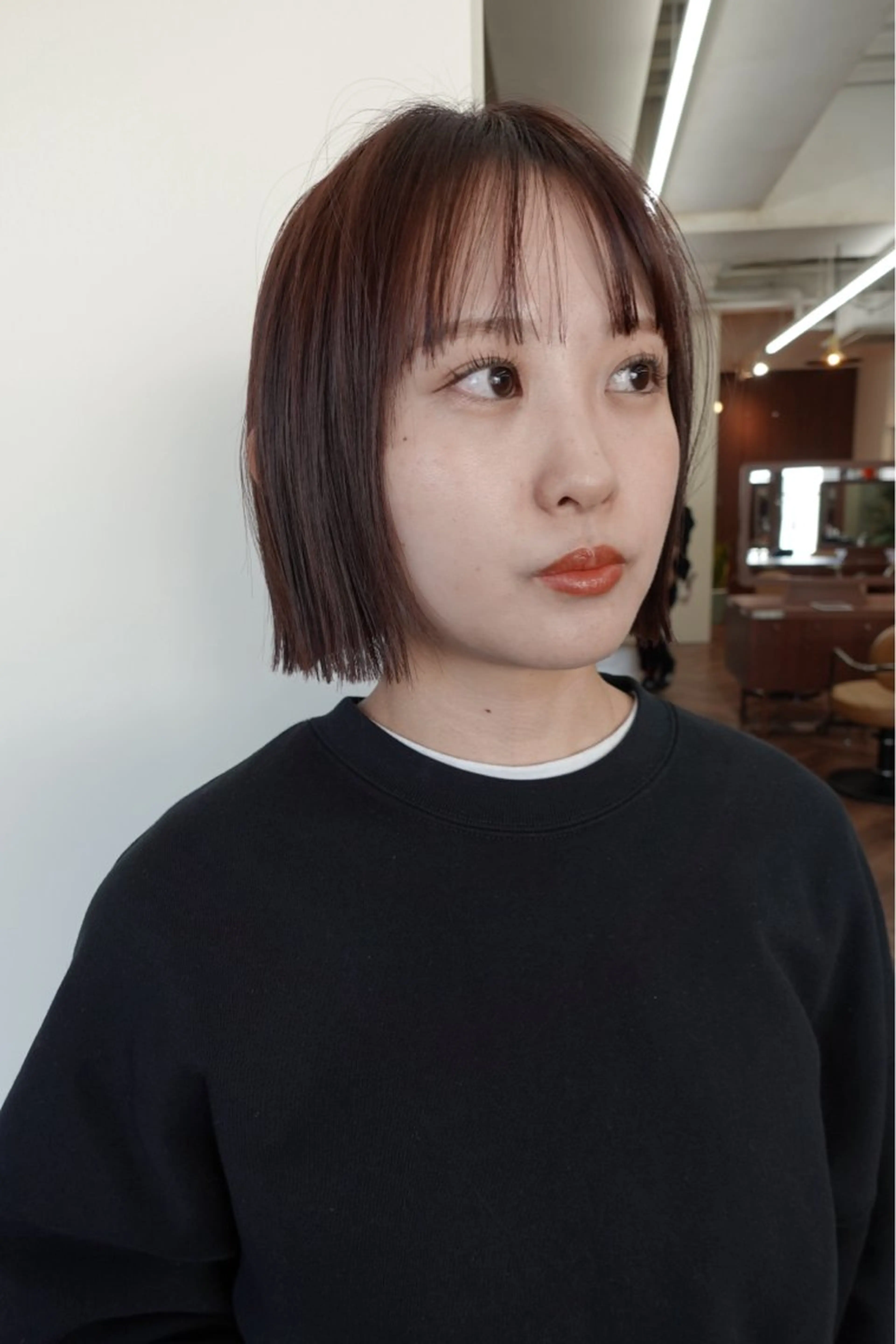 ショート カラー ボブパーマ/パーマ ウルフパーマのヘアスタイル