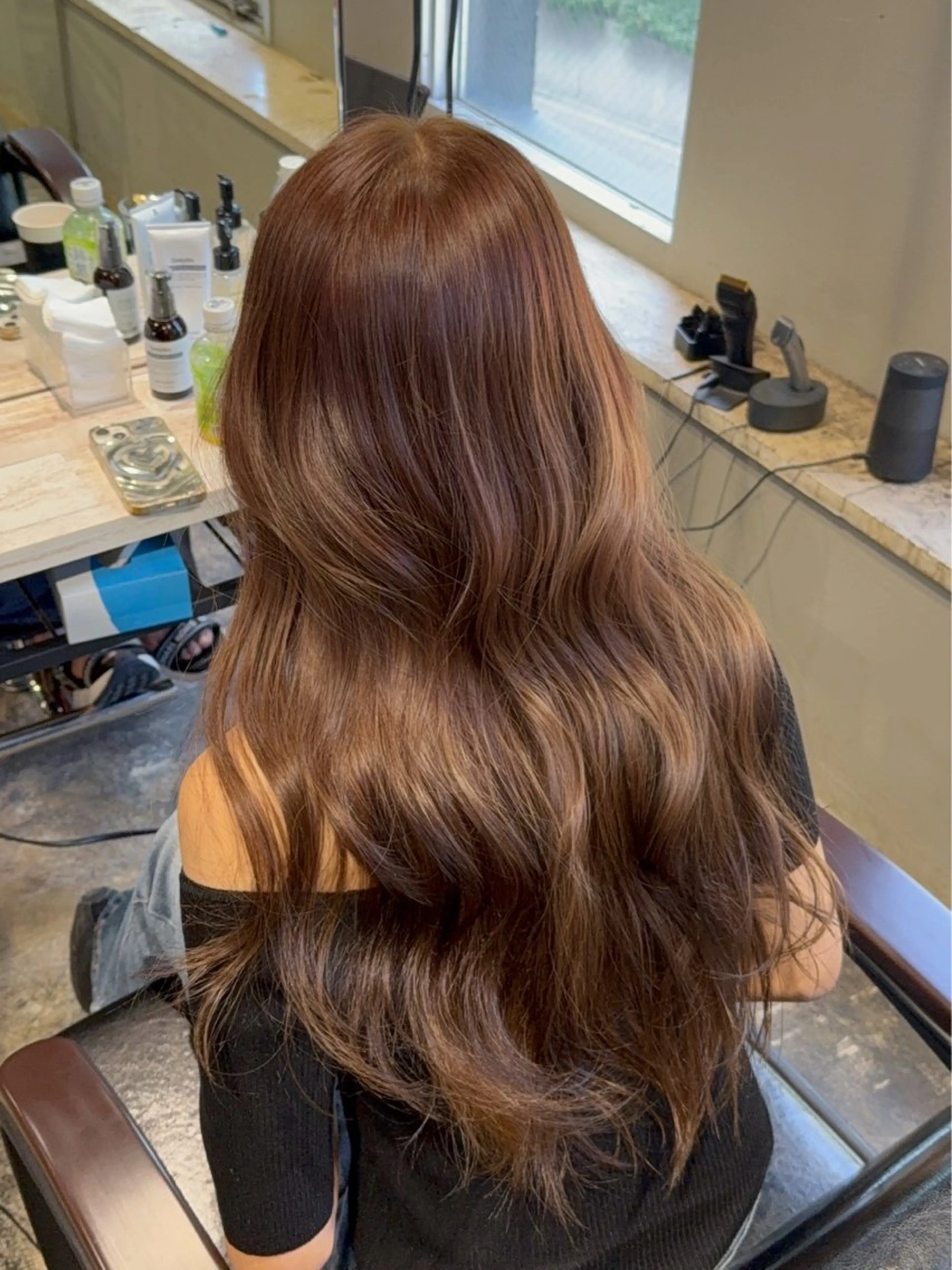 ロング ヘアカラー トリートメント 渋谷ケアブリーチ ❤️‍🔥徳田空悟のヘアスタイル