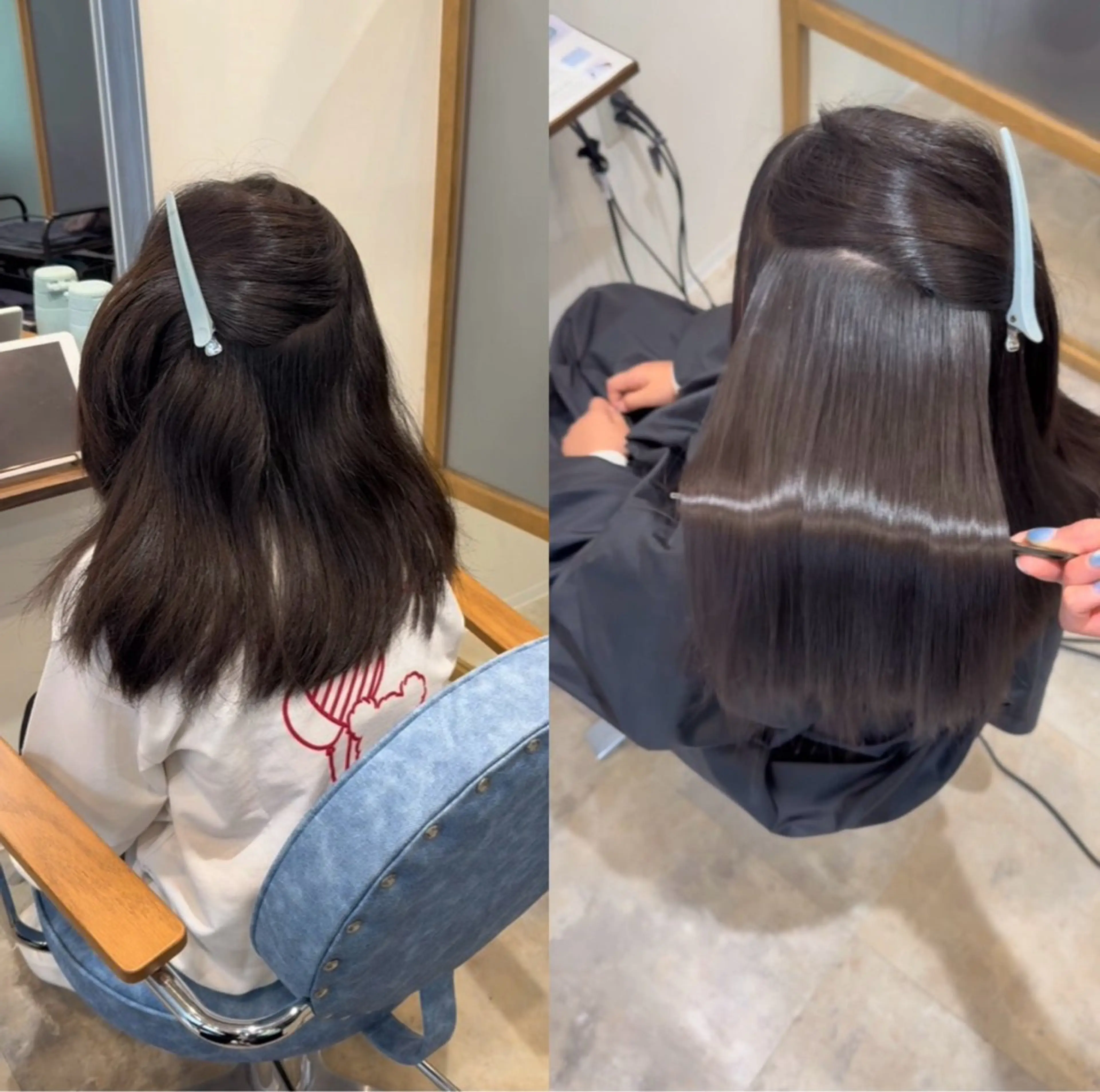 セミロング 髪質改善 カット 縮毛矯正 トリートメント 本間 遥翔のヘアスタイル