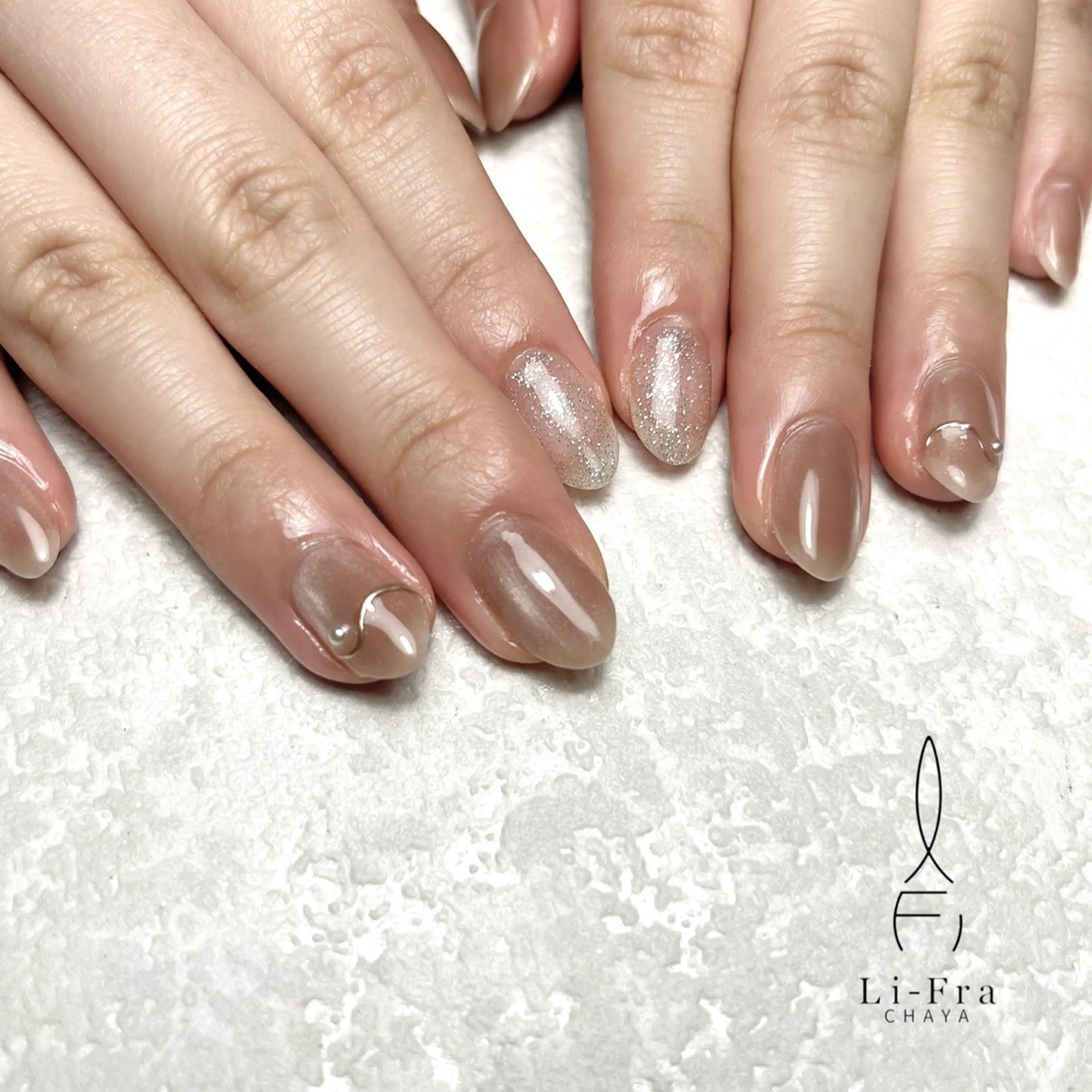 ネイル ハンドネイル フットネイル Li-Fra JINNOのネイルデザイン