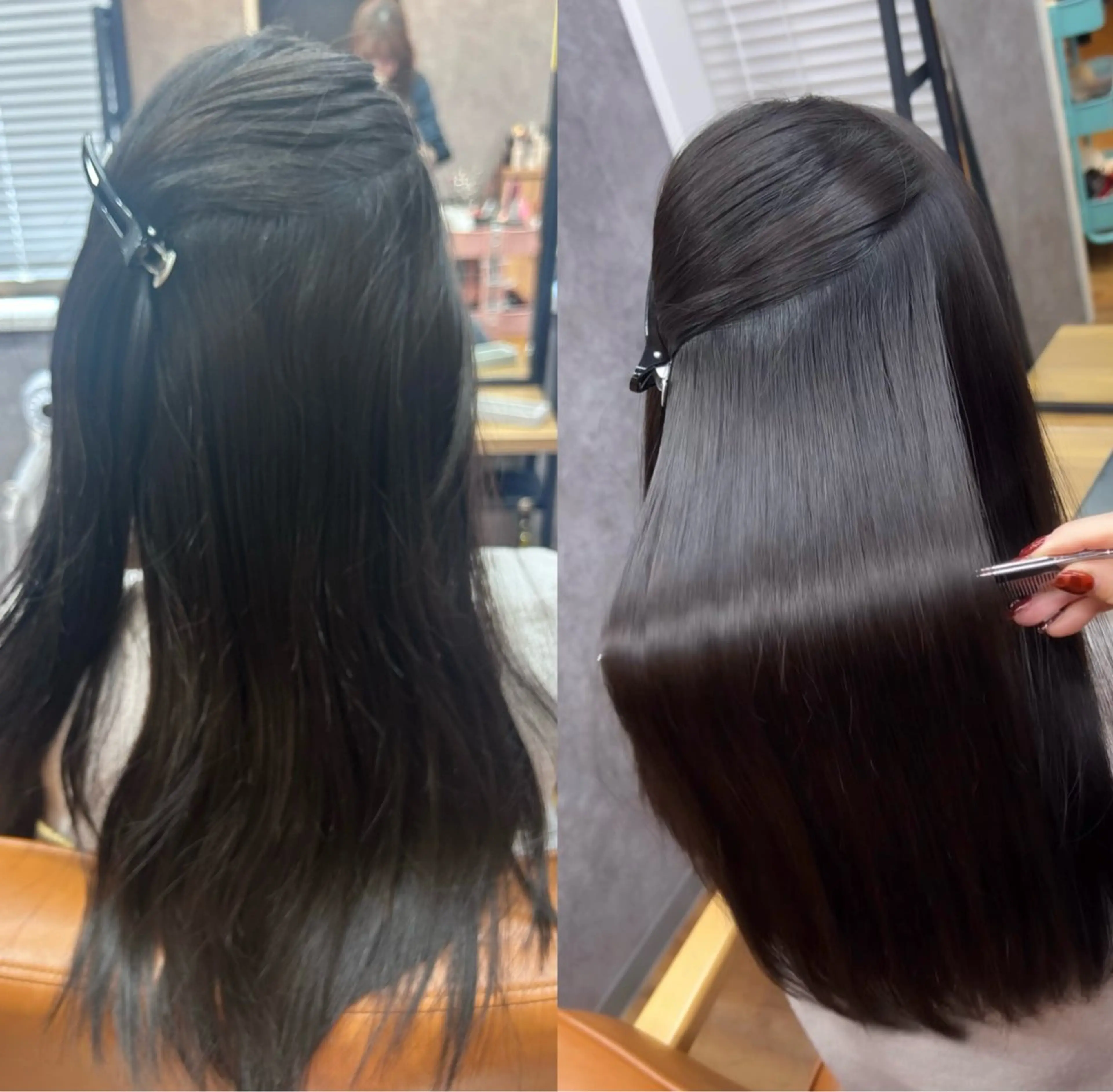 ロング カット 縮毛矯正 トリートメント cocoa【ココア】船橋所属・cocoa船橋🦄 chinamiのヘアスタイル