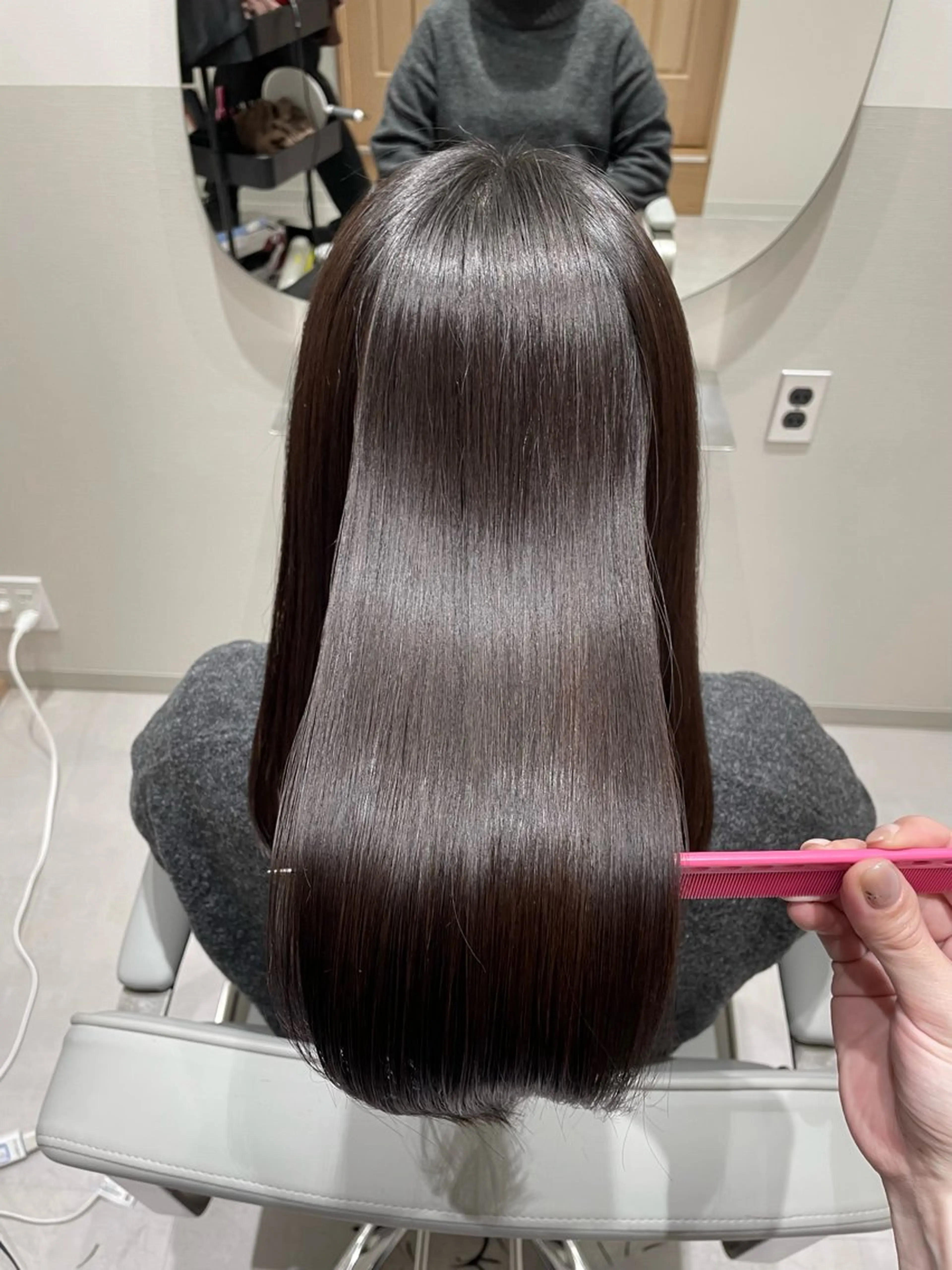 ミディアム カラー ブラウンカラー ダークブラウン カット ヘアカラー トリートメント 髪質改善✨Zina浦 安/個室🌈YUKIのヘアスタイル