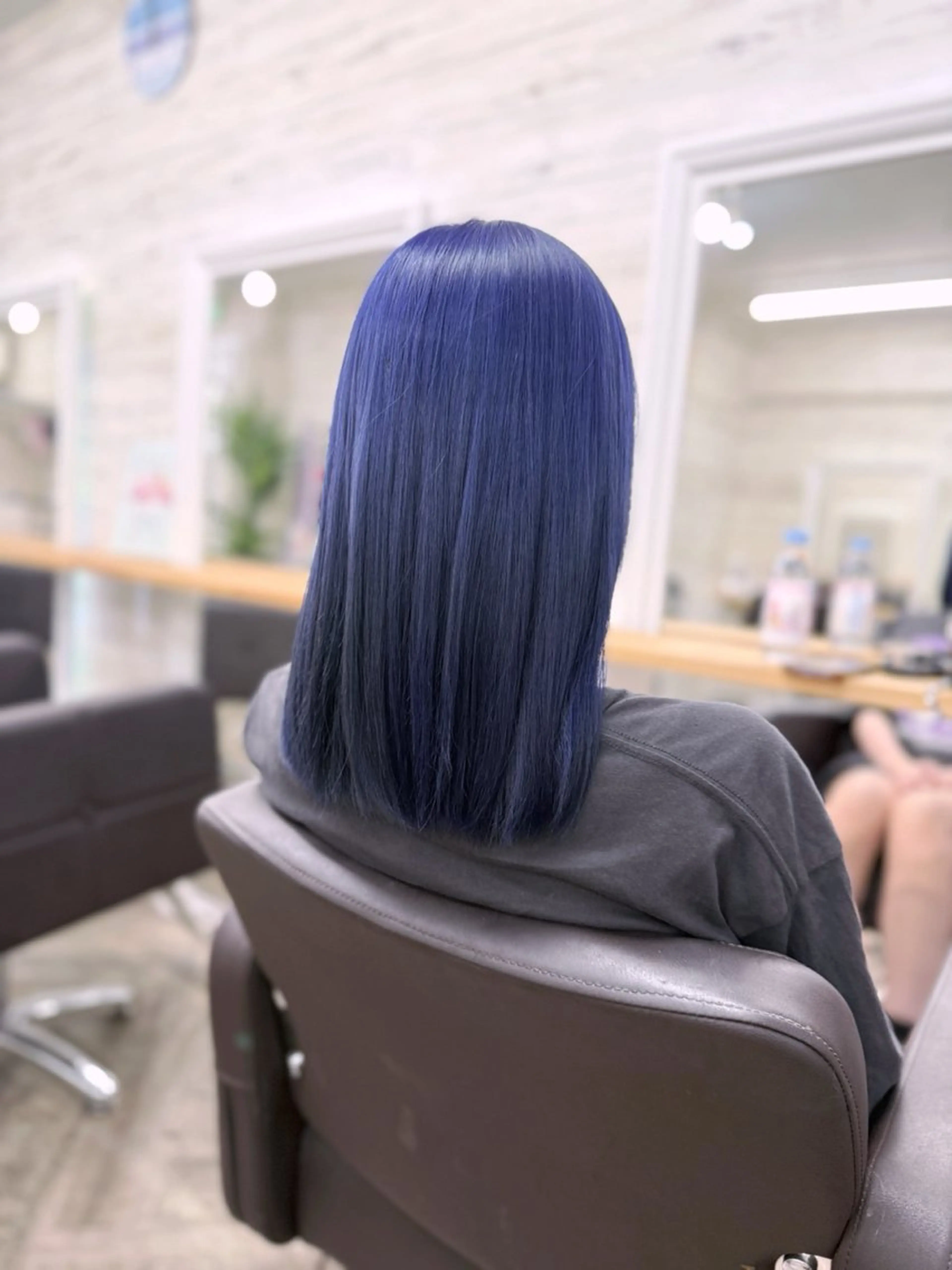 ミディアム カラー ブルーカラー ボブ カット ヘアカラー 北沢 隆のヘアスタイル