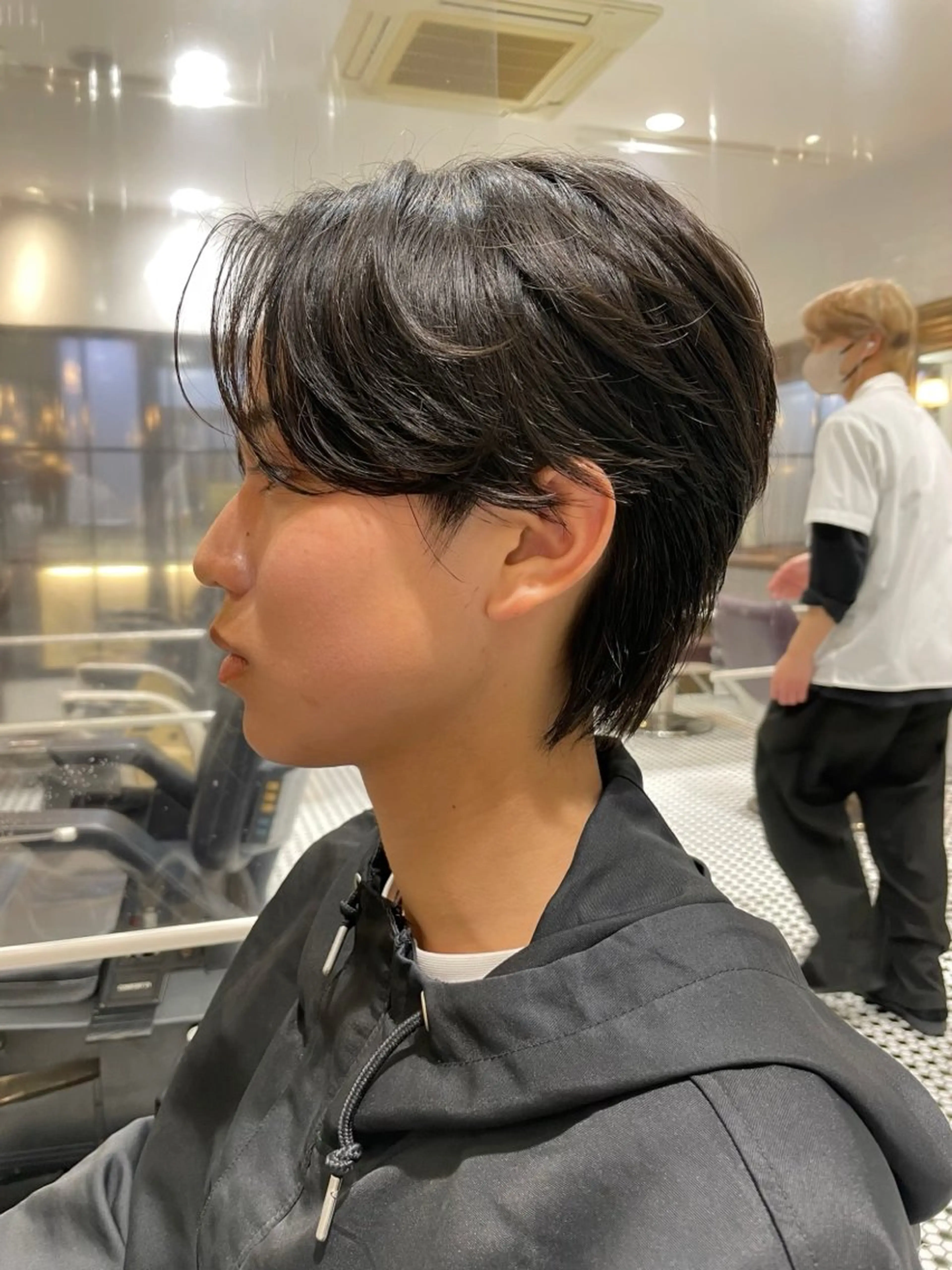 ミディアム パーマ メンズ 榊原 貫太のヘアスタイル