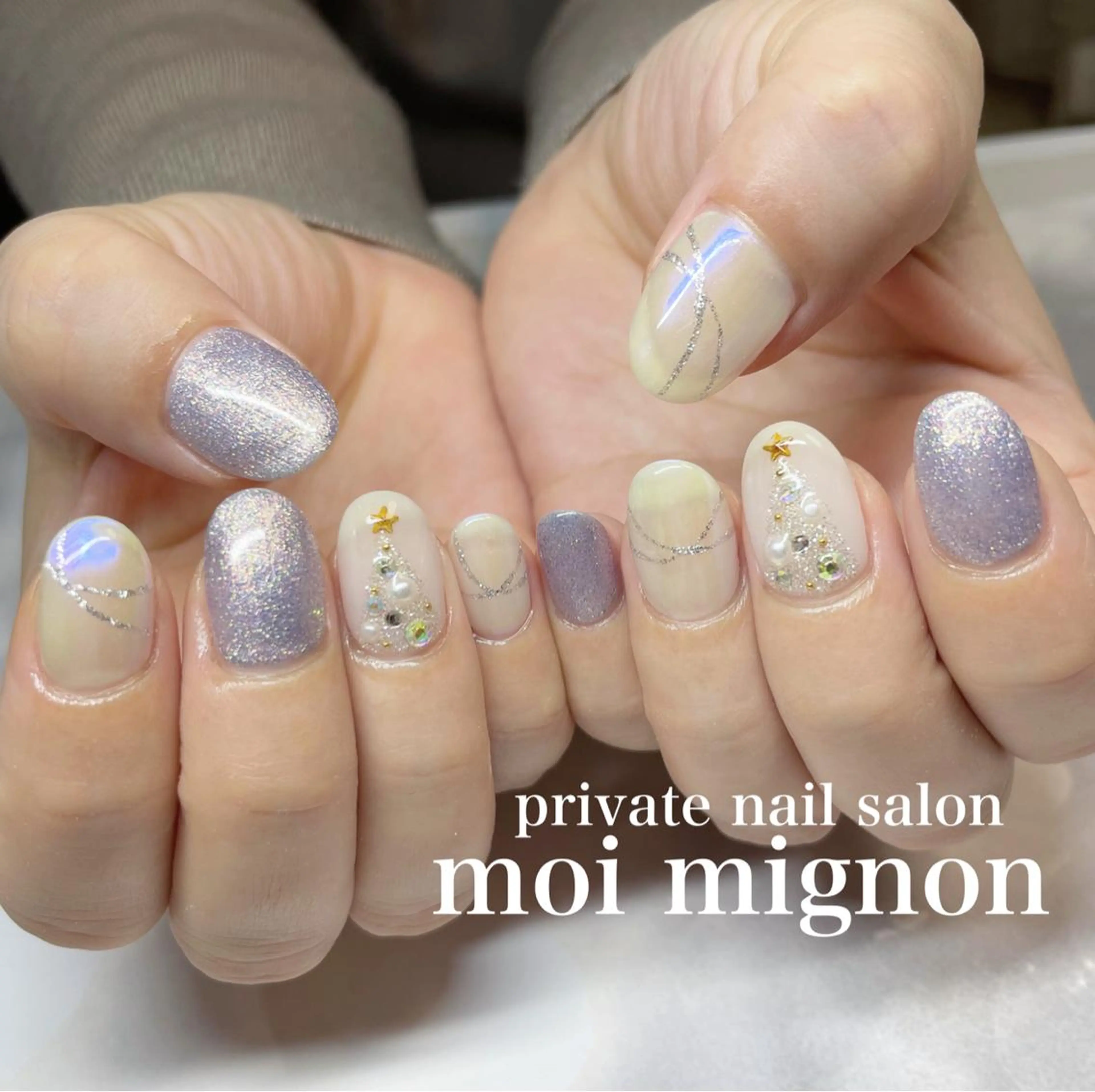 ネイル 冬ネイル クリスマス ハンドネイル nailist Aki♡のネイルデザイン