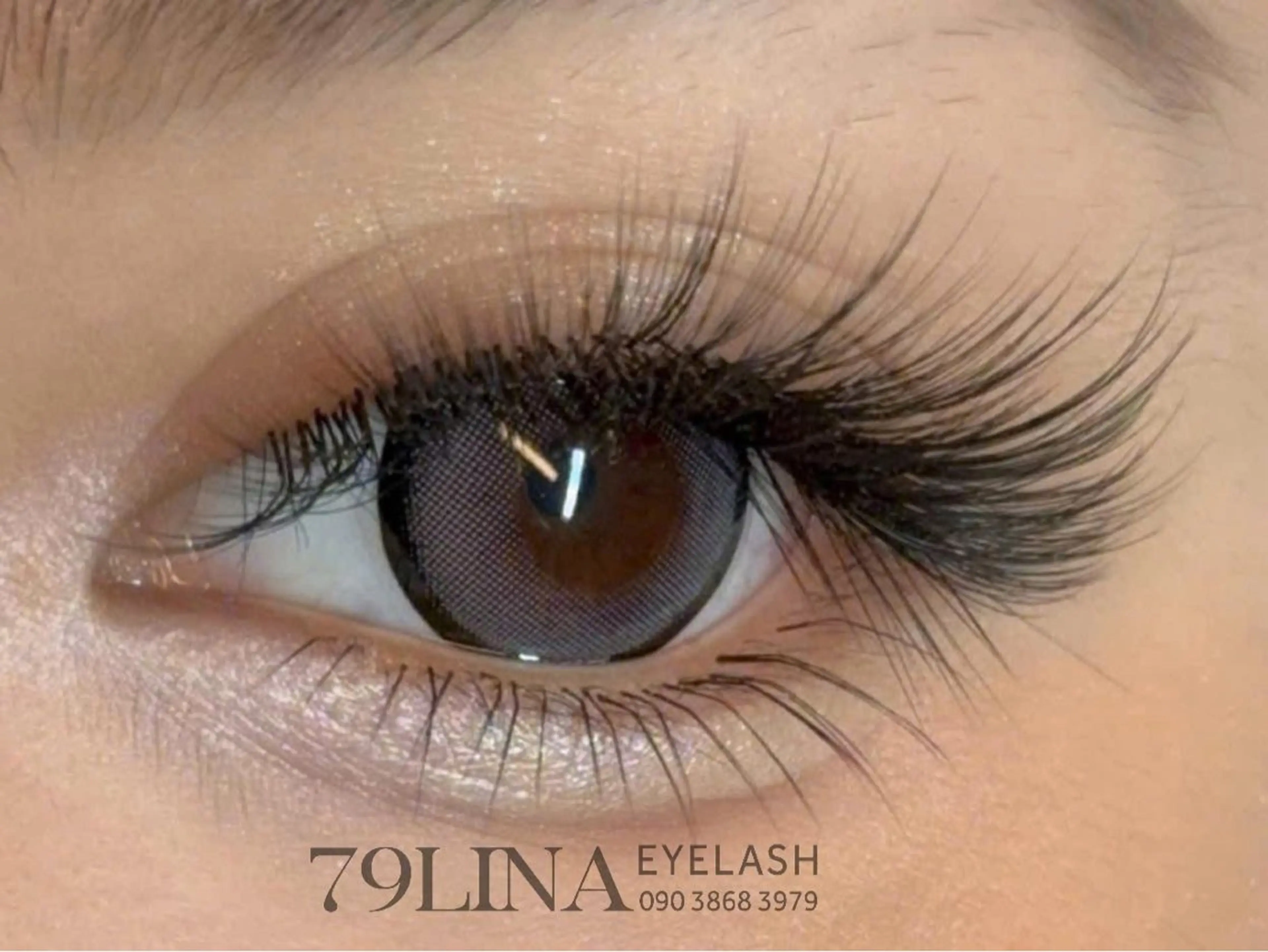 マツエク・マツパ 付け放題 まつげパーマ 一重×まつ毛パーマ ボリュームラッシュ ワンホンマツエク マツエク Linanail Nambaのマツエク・マツパデザイン