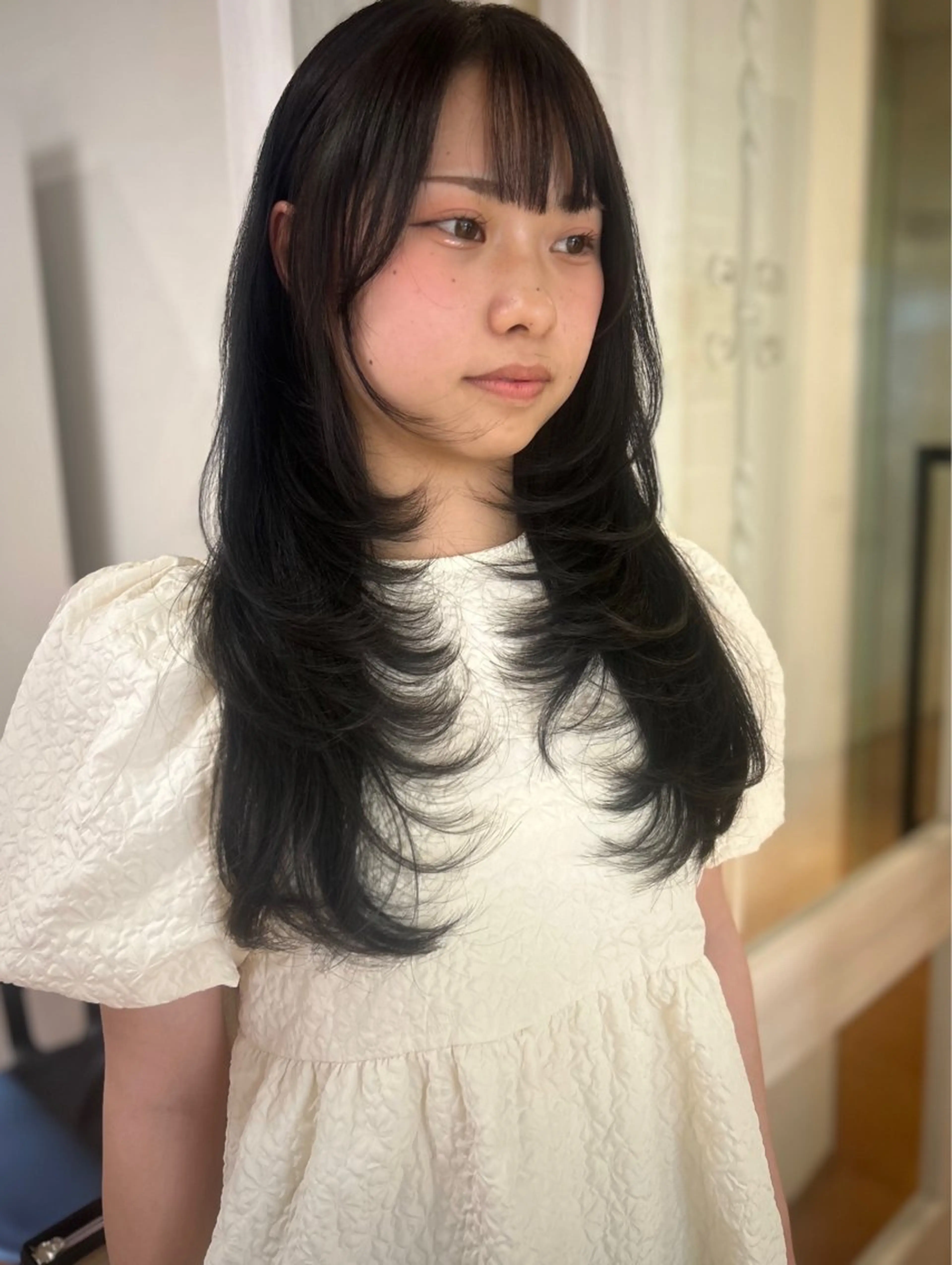 ロング カット ヘアカラー トリートメント CIEL 難波店所属・🎀透明感/レイヤ ー/Kotona🎀のヘアスタイル