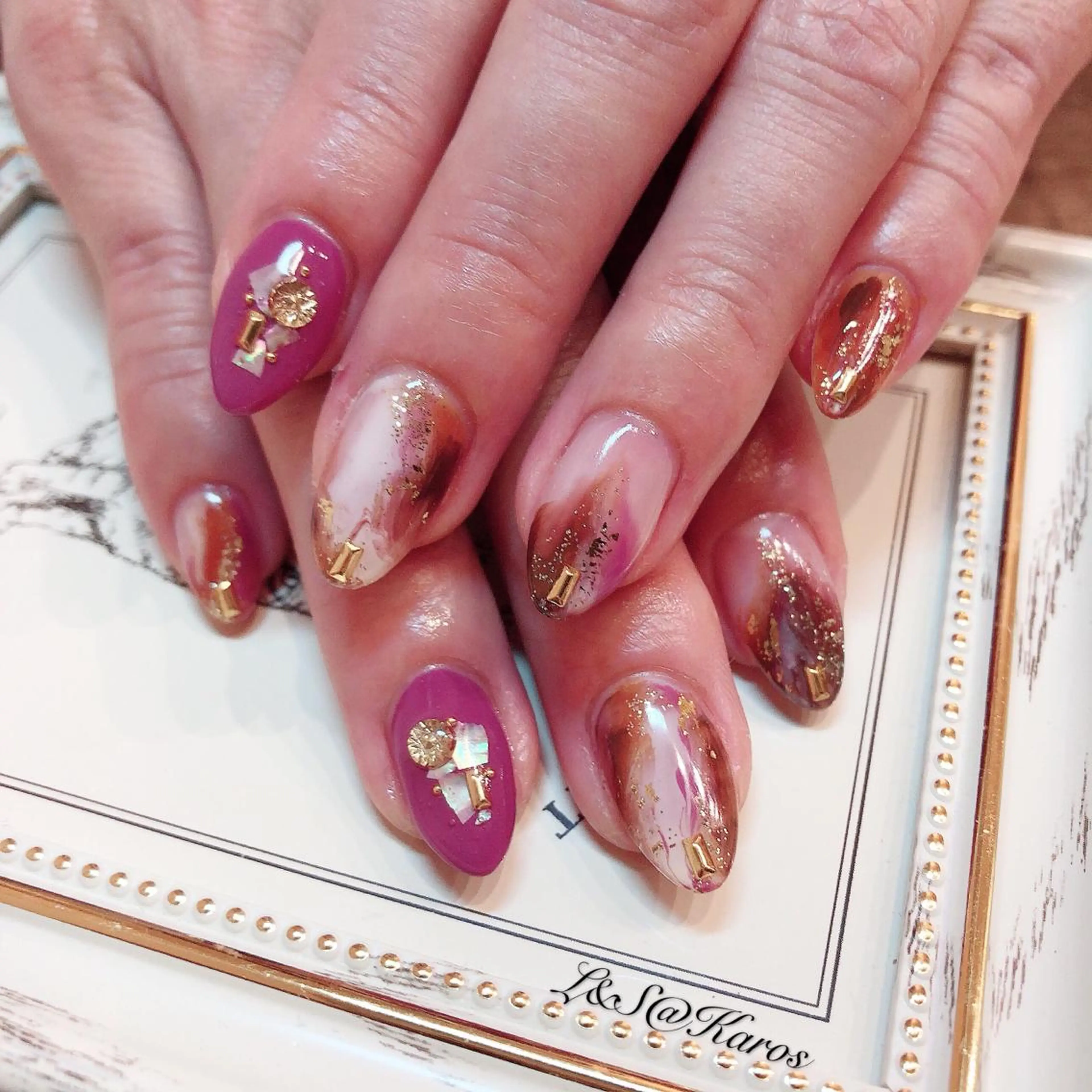 ネイル ハンドネイル L&S@ Karosのネイルデザイン