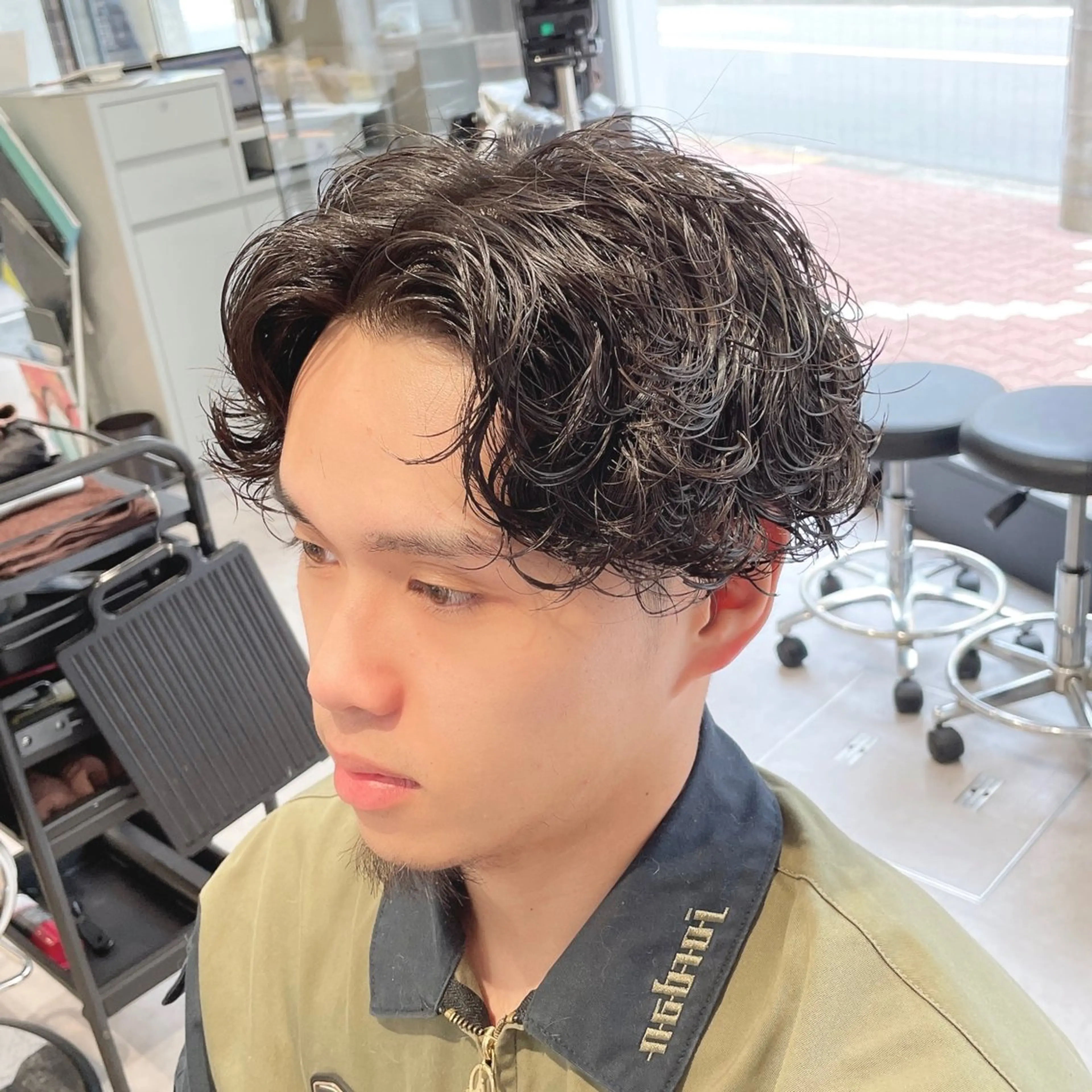 パーマ メンズ 波巻きパーマ 🏝🌞メンズ人気 平澤日向🌞🏝のヘアスタイル