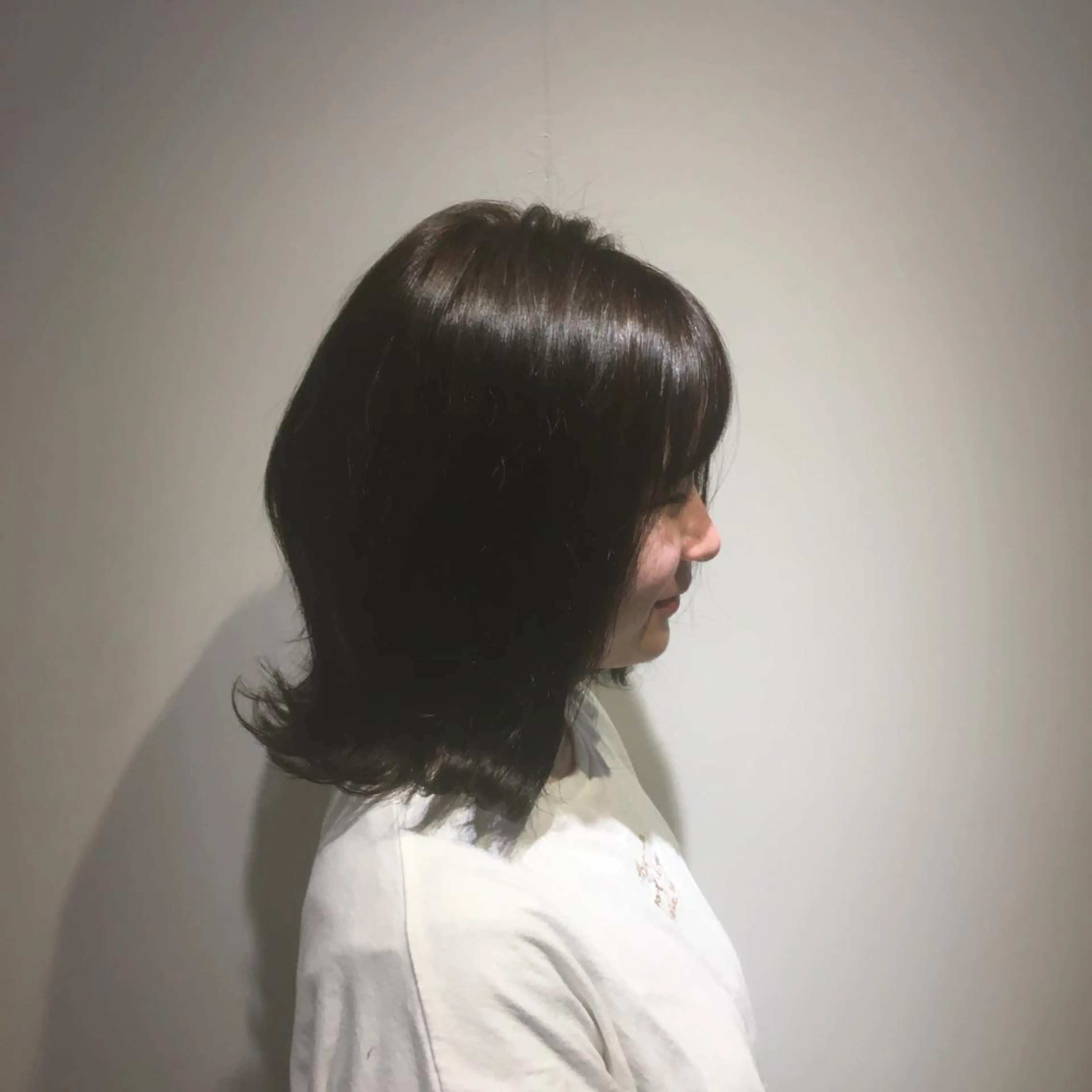 セミロング カラー カット ヘアカラー しのはら まどかのヘアスタイル