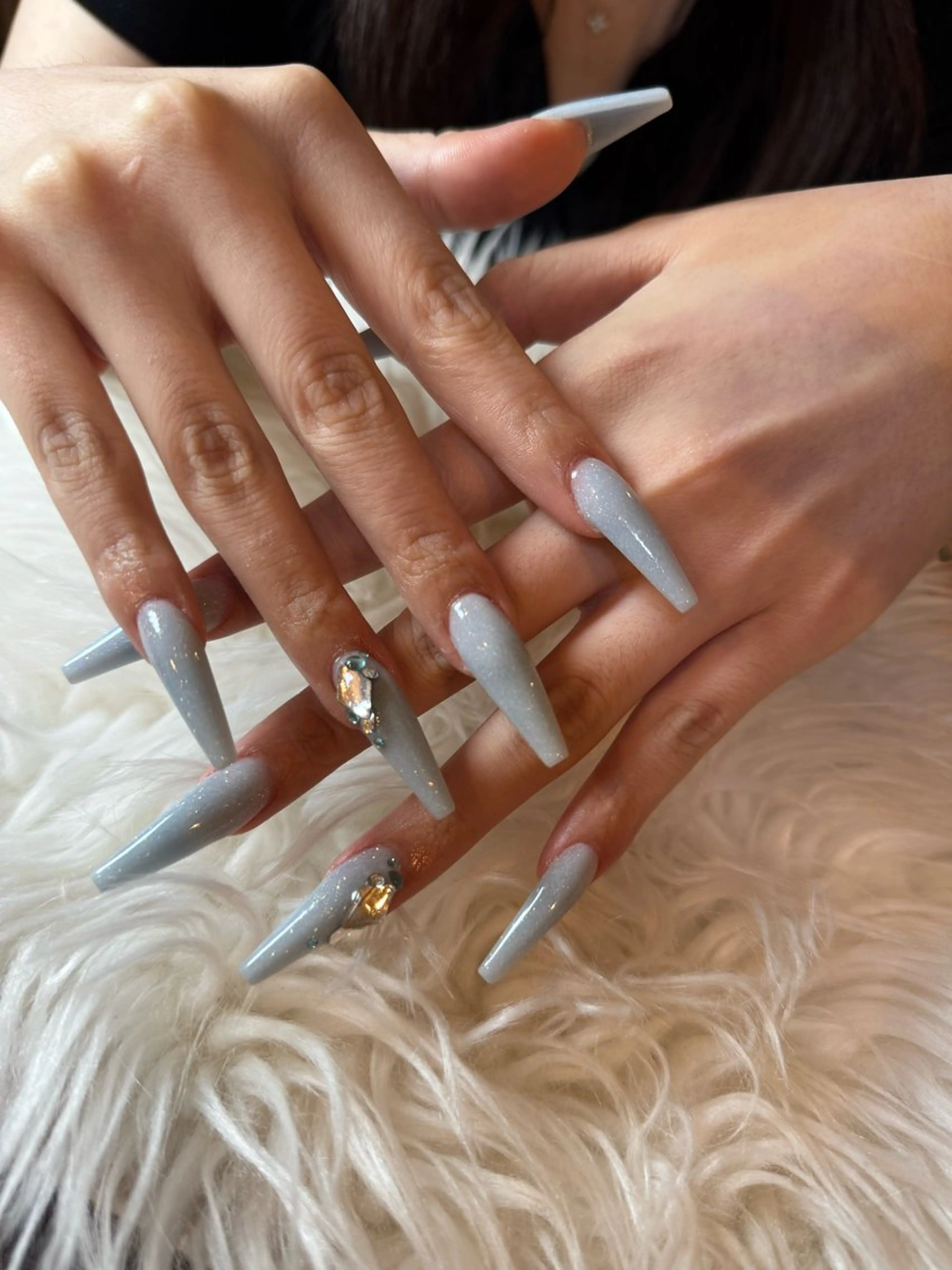 ロング LaLa Peach 崎原のネイルデザイン