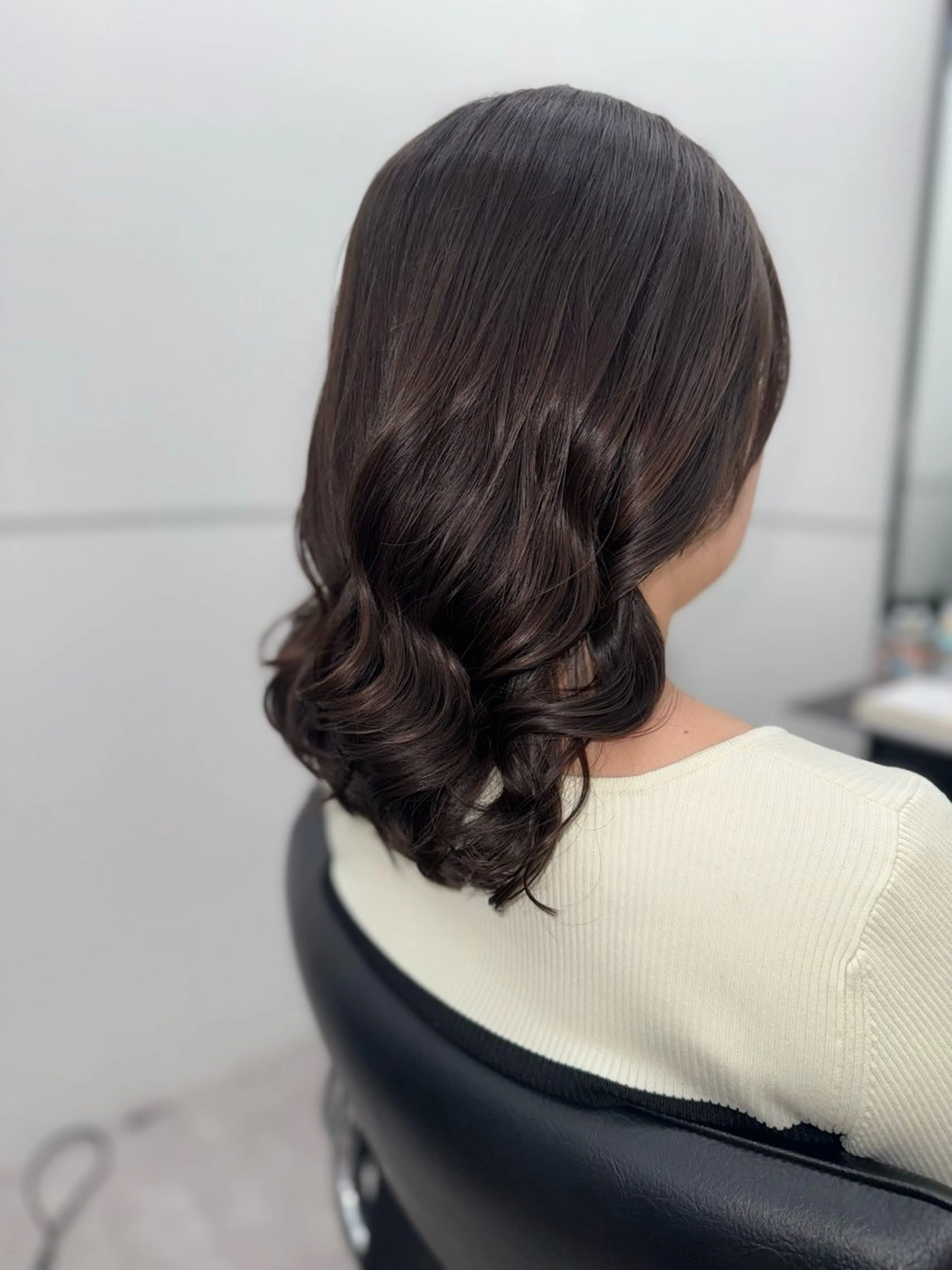 セミロング パーマ セミロングパーマ 韓国風ヘア デジタルパーマ カット パーマ GO TODAY シェアサロン 銀座Arc店所属・デジタルパーマ🫧 韓国風ヘア🫧サクラのヘアスタイル