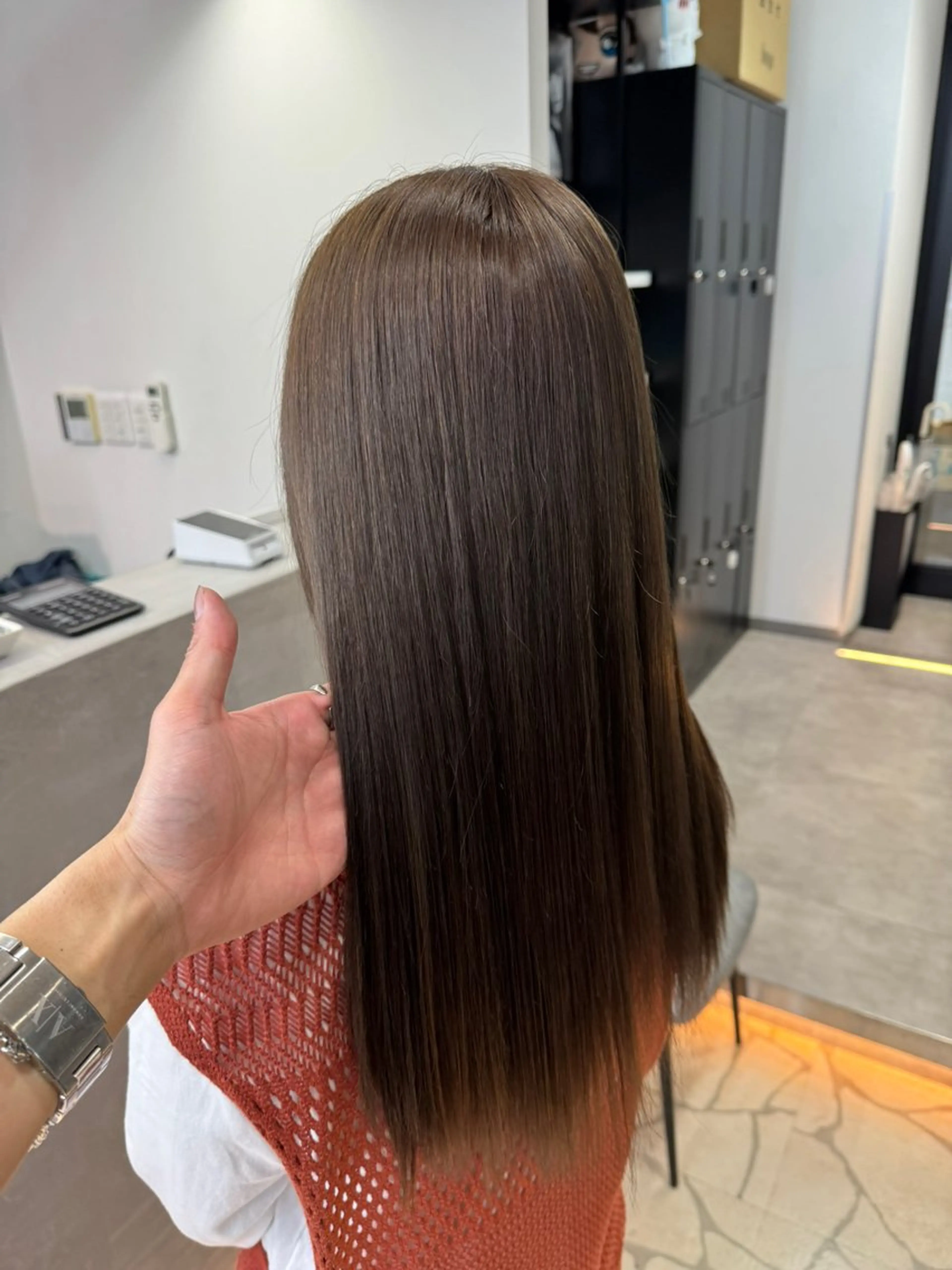 ロング 縮毛矯正 ハイトーン/エクステ /韓国ヘアKENTAのヘアスタイル