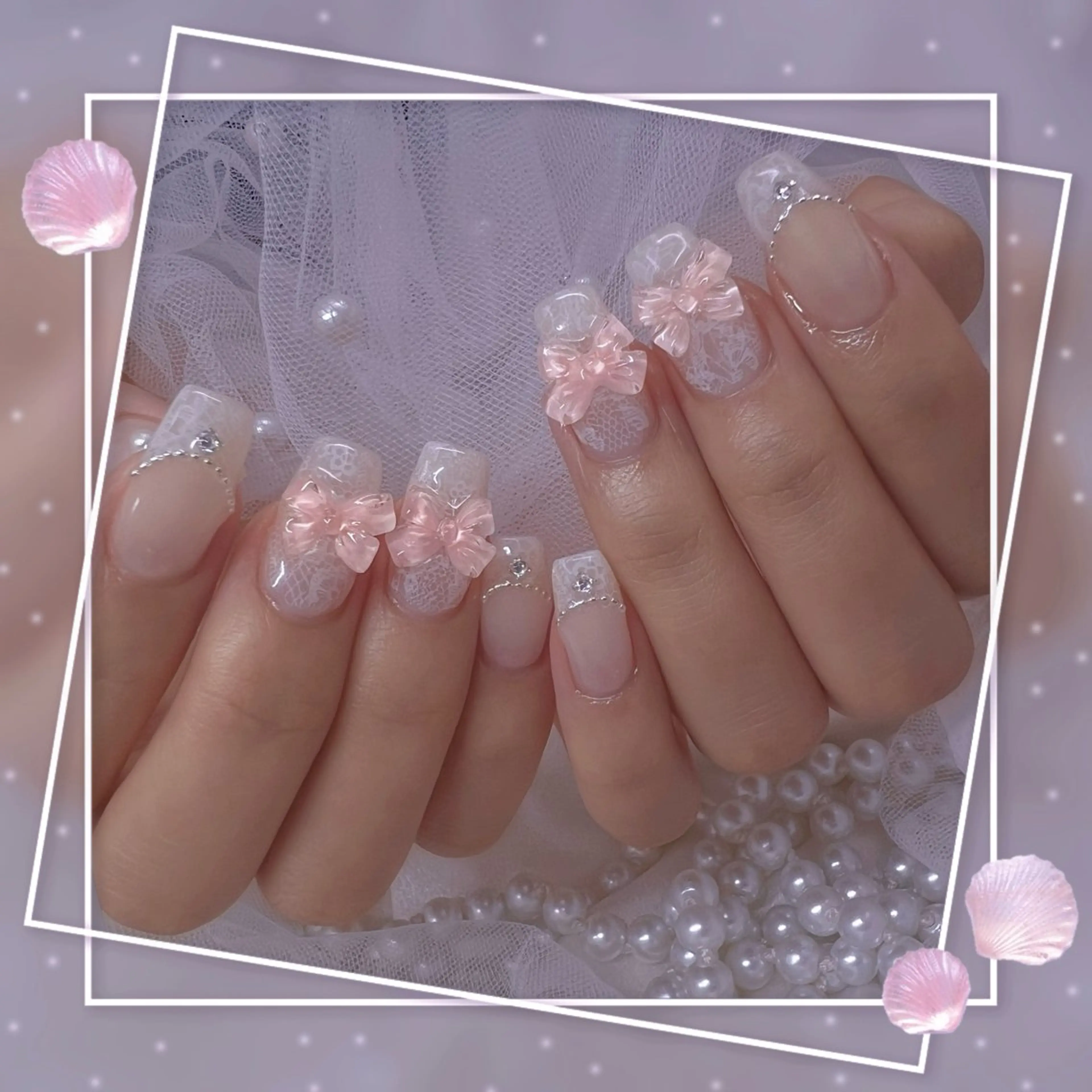 ネイル チークネイル ガーリー グラデーション マグネットネイル ピンク ハンドネイル ハンドケア Chill Nailsalonのネイルデザイン