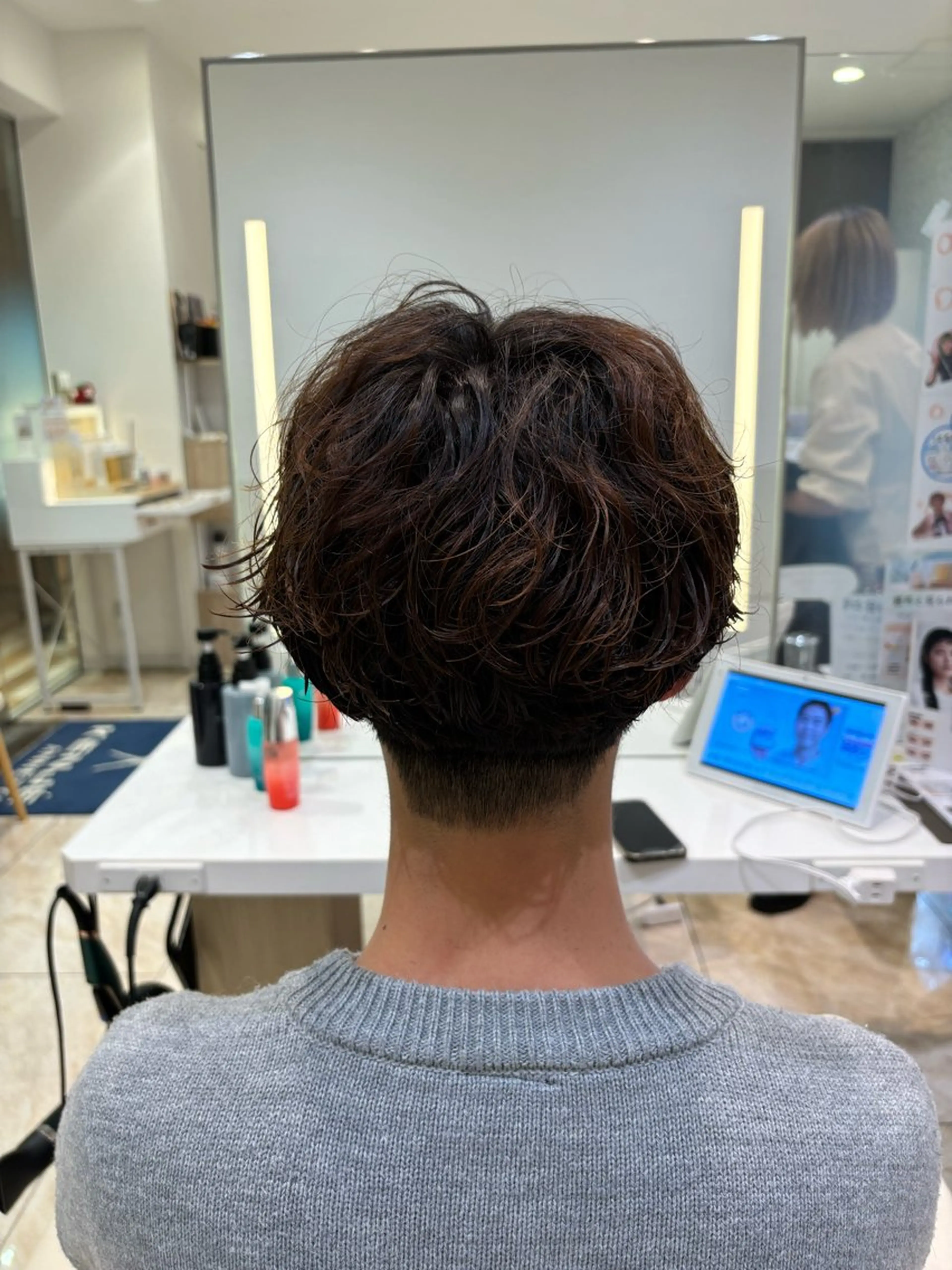 パーマ メンズ 🌼丸みボブ🌼 ショート　柏木結太のヘアスタイル