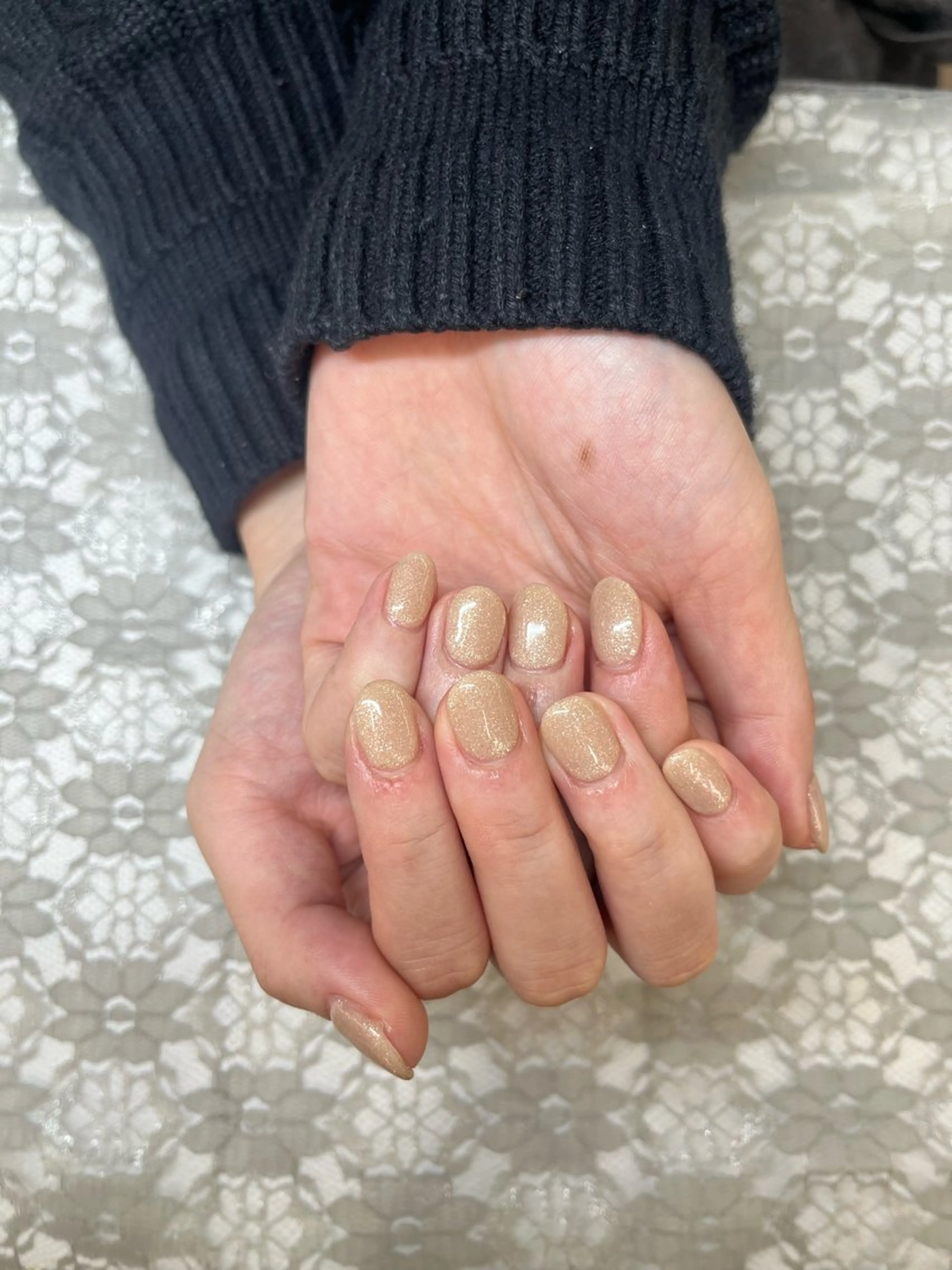 ネイル キラキラネイル ワンカラーネイル MAXKELLY YUNAのネイルデザイン