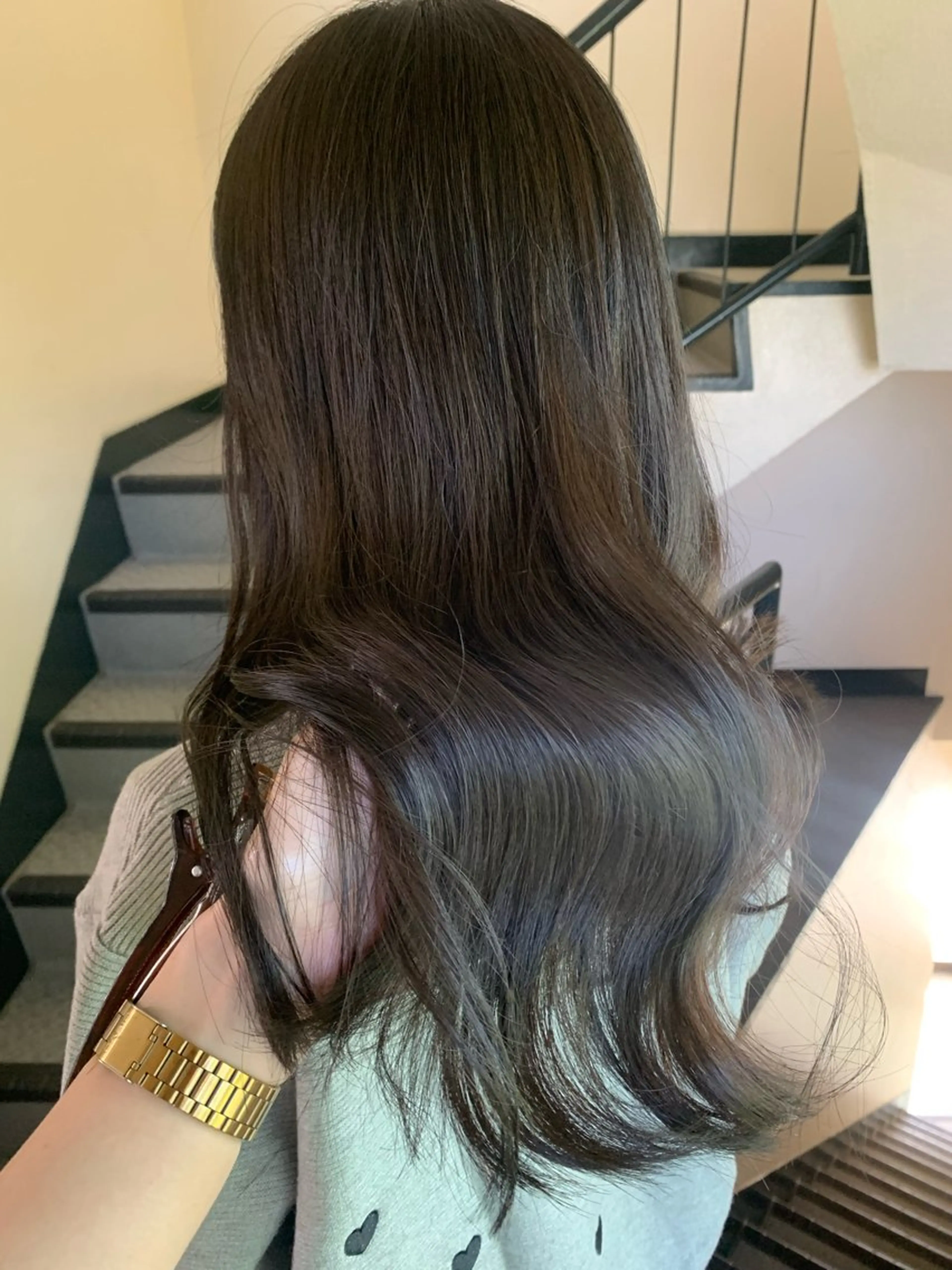 ロング カラー ヘアカラー トリートメント riho🪻暗髪/ 色持ちがいいカラーのヘアスタイル
