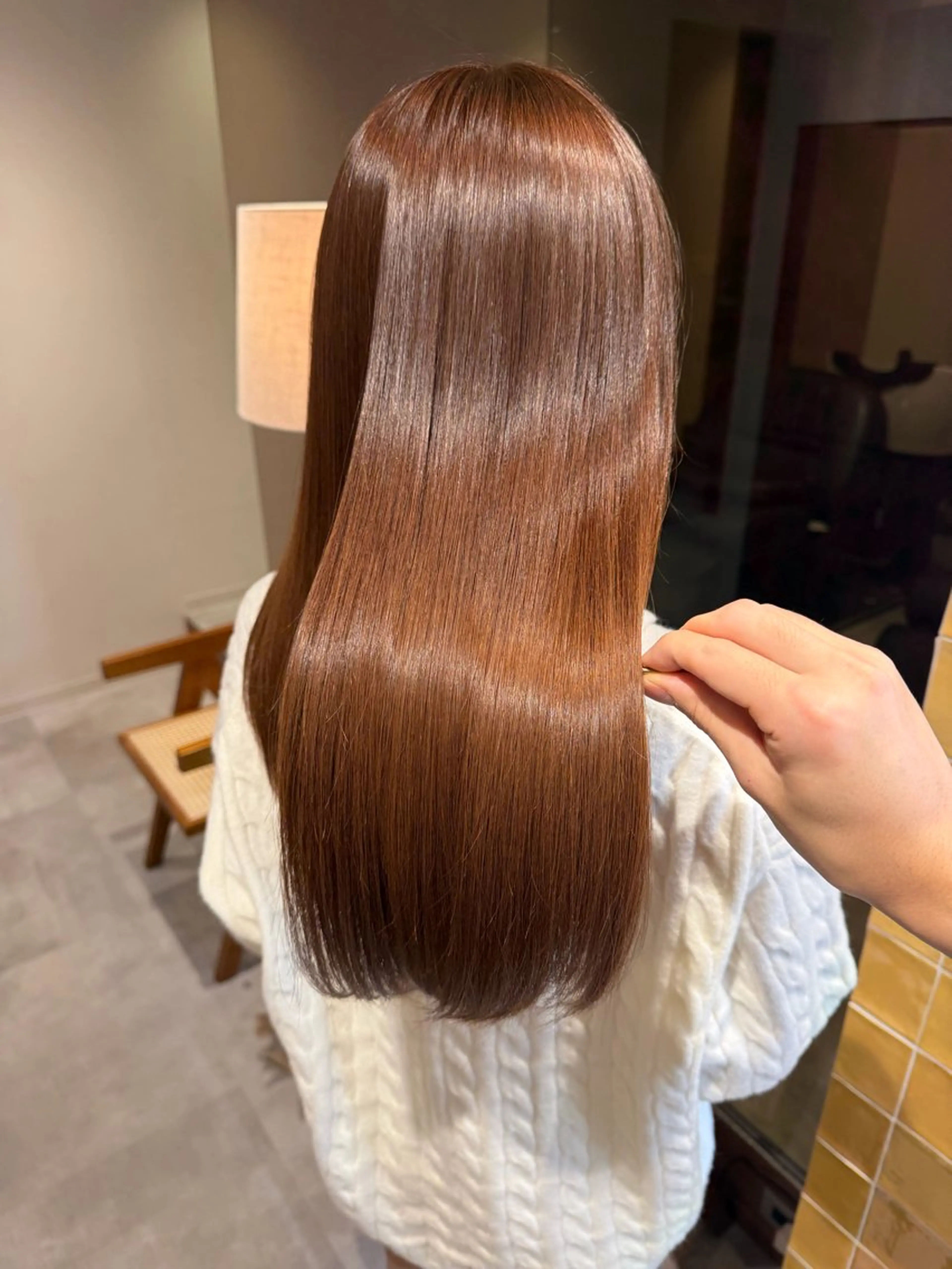 セミロング ヘアカラー トリートメント 艶髪/透明感 レイヤー YUKIのヘアスタイル