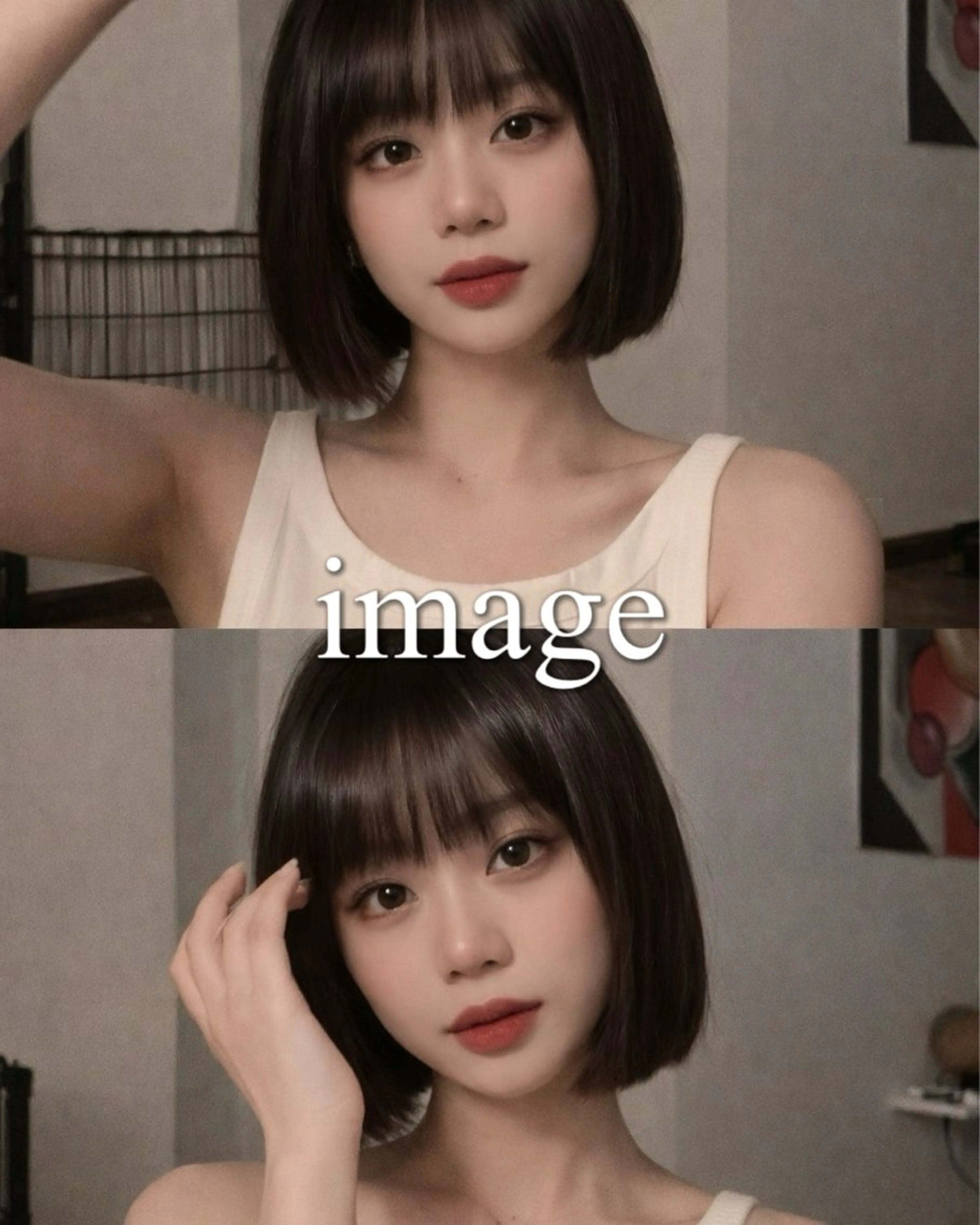 ショート カット ヘアカラー トリートメント 似合わせレイヤー・ボ ブ タナカ レイヤのヘアスタイル