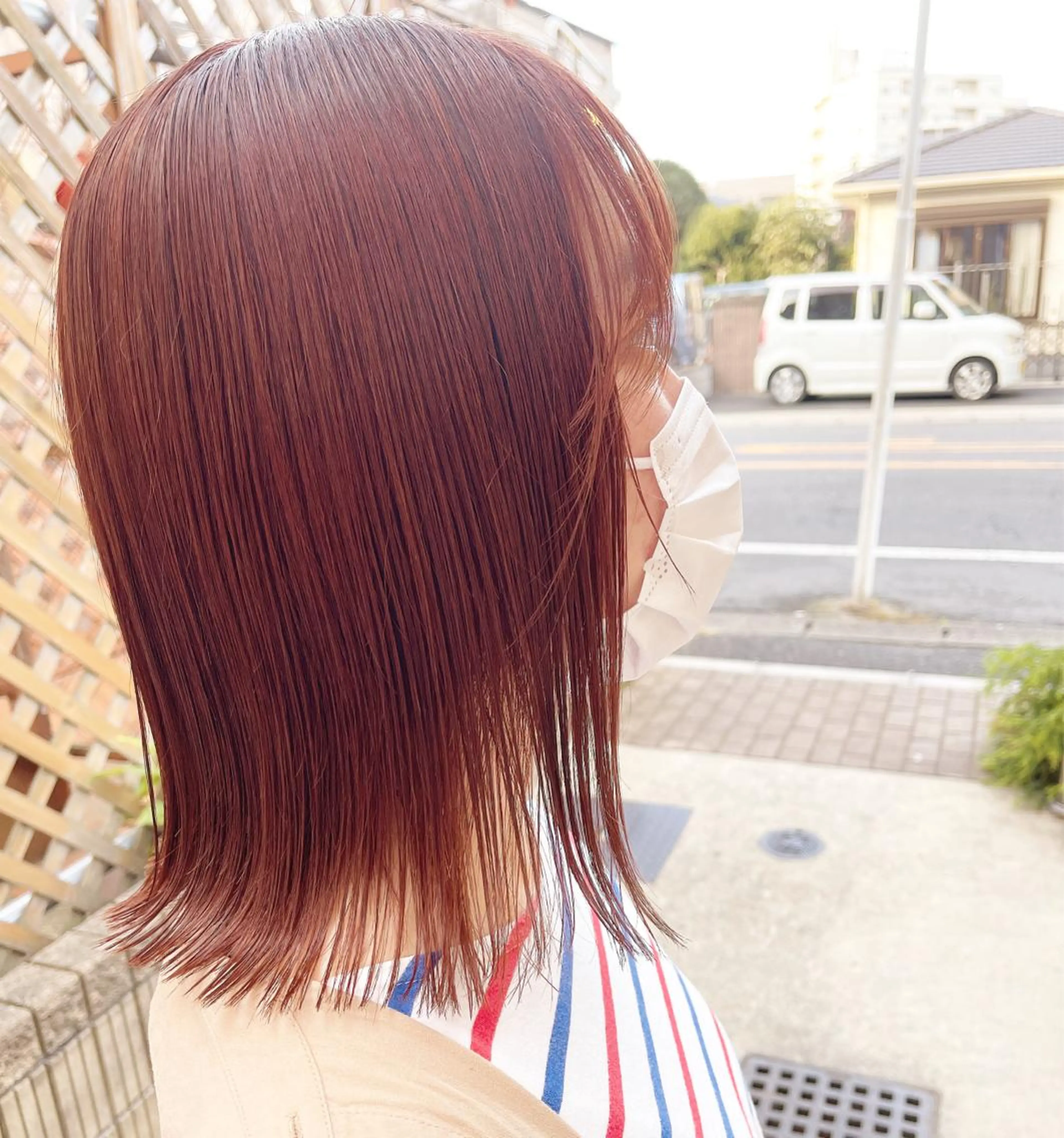 ミディアム トレンドパーマ 加藤菜月のヘアスタイル