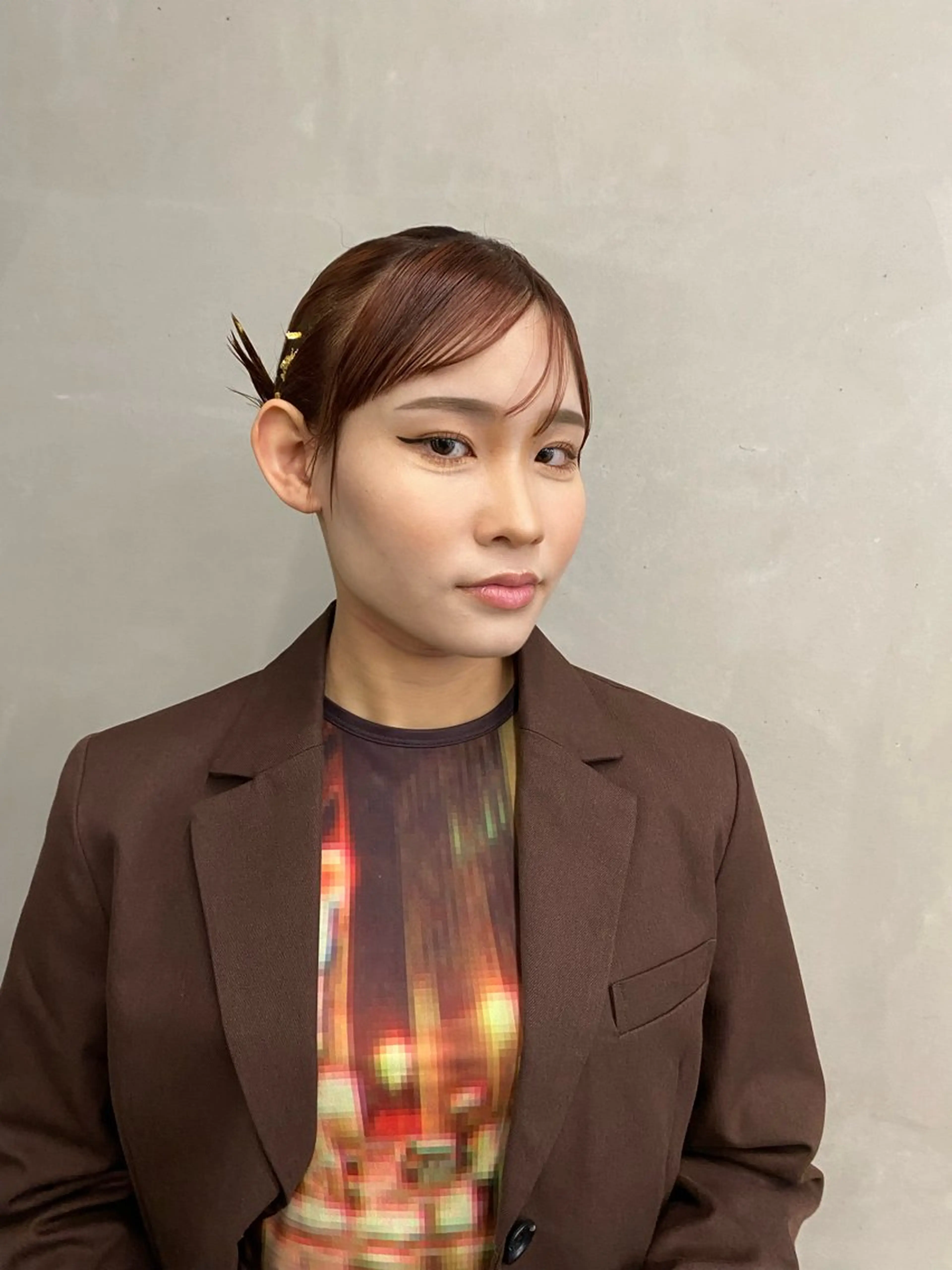 ミディアム カラー ヘアアレンジ 卒業式のヘアスタイル ヘアセット mina 🌷のヘアスタイル