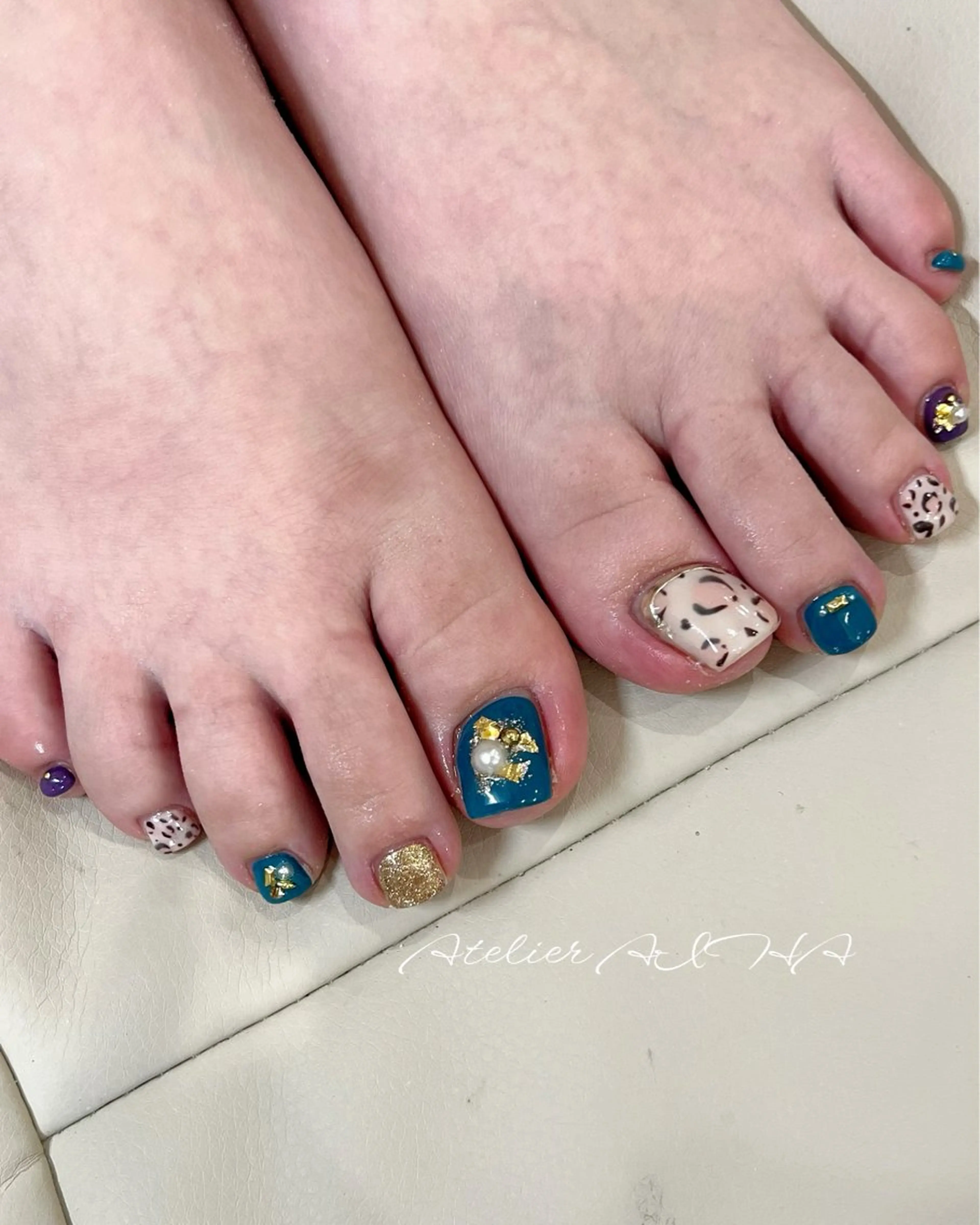 ショート フットネイル アトリエAIHA所属・アトリエAIHA★ フィルイン推奨サロンのネイルデザイン