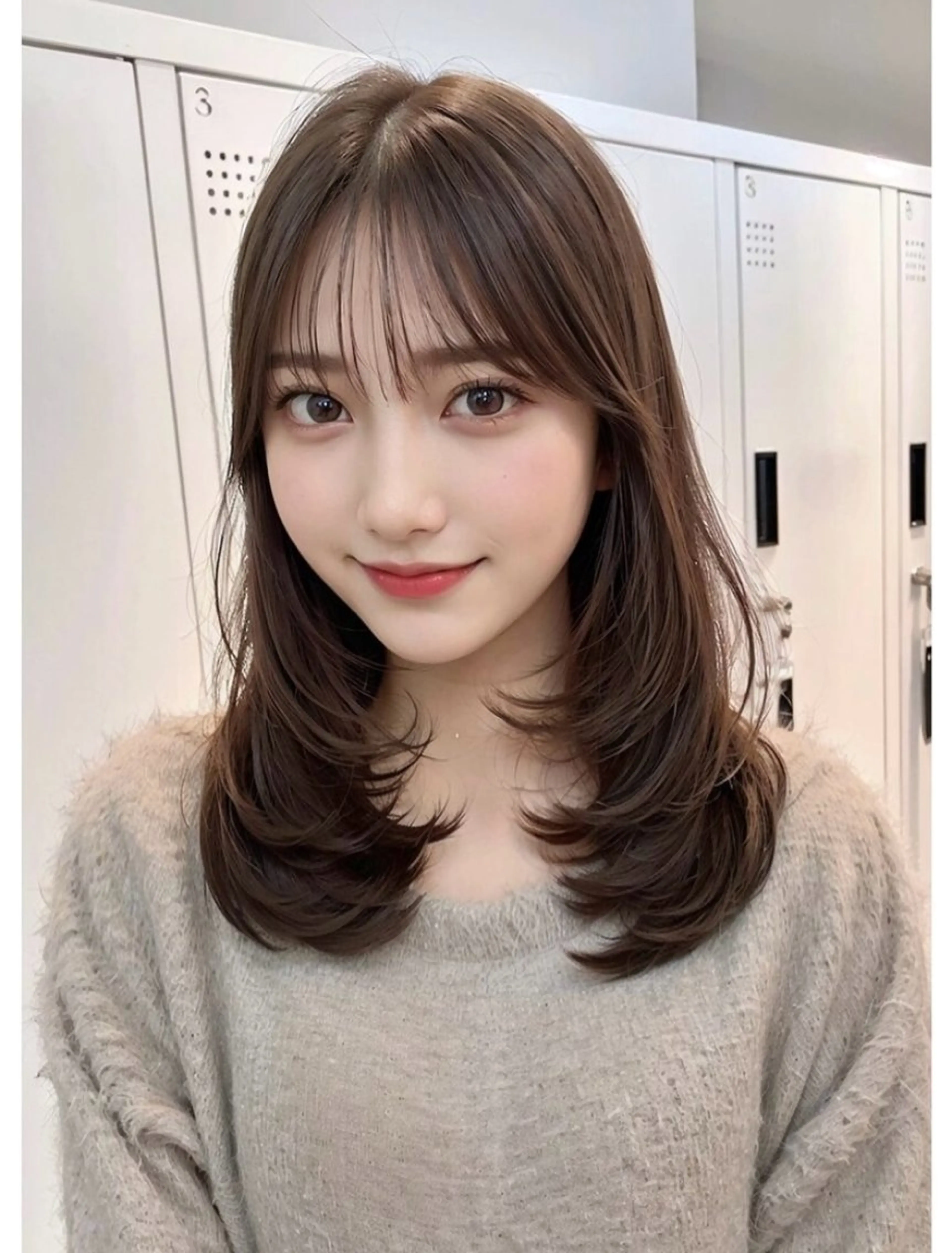 ロング レイヤーカット 縮毛矯正 sand横浜所属・ショート特化美容師/ カット特化/徹平のヘアスタイル