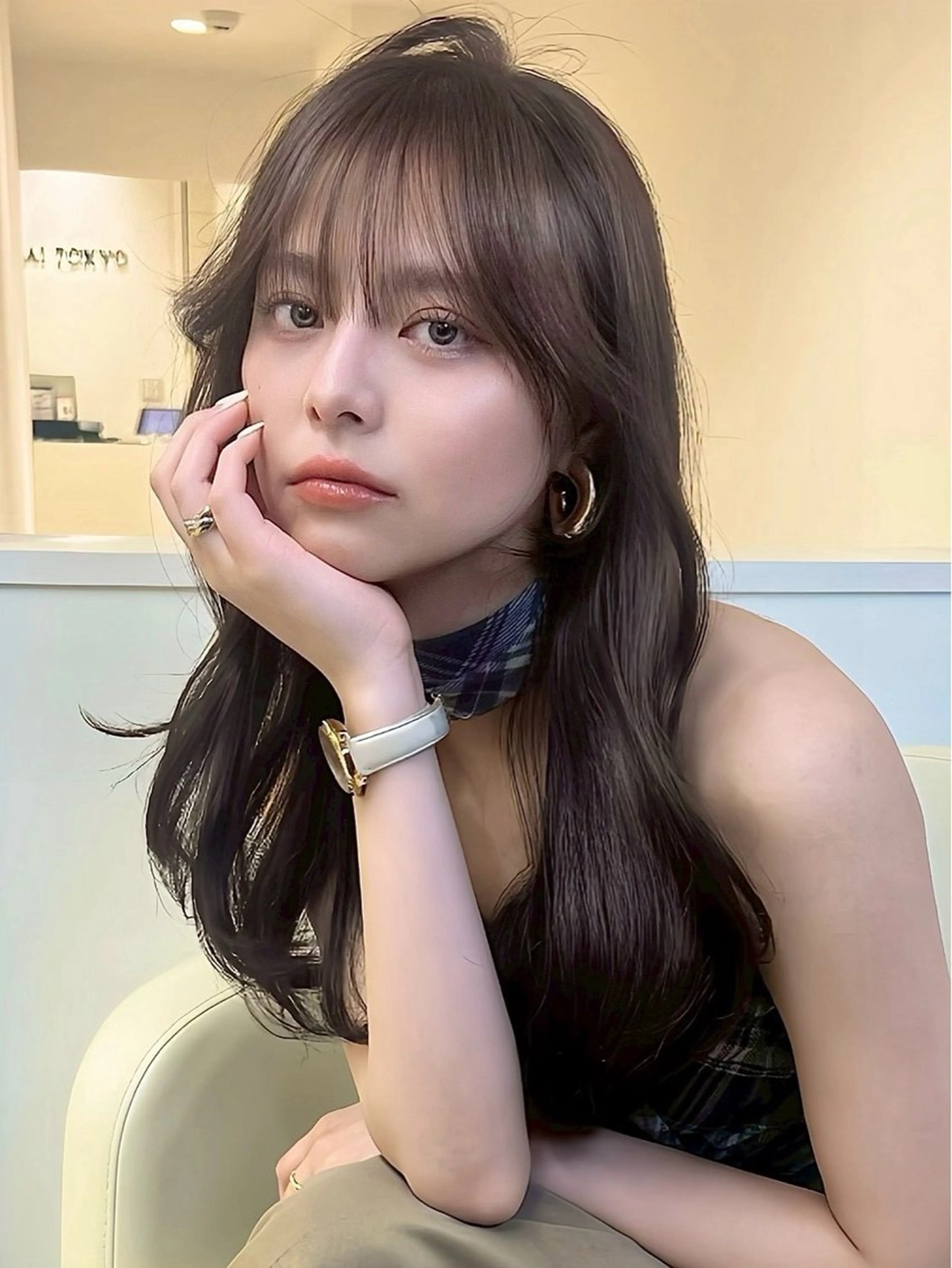 ロング カット ヘアカラー トリートメント 🎀ブリーチ🎀栄 レイヤー/yukiのヘアスタイル