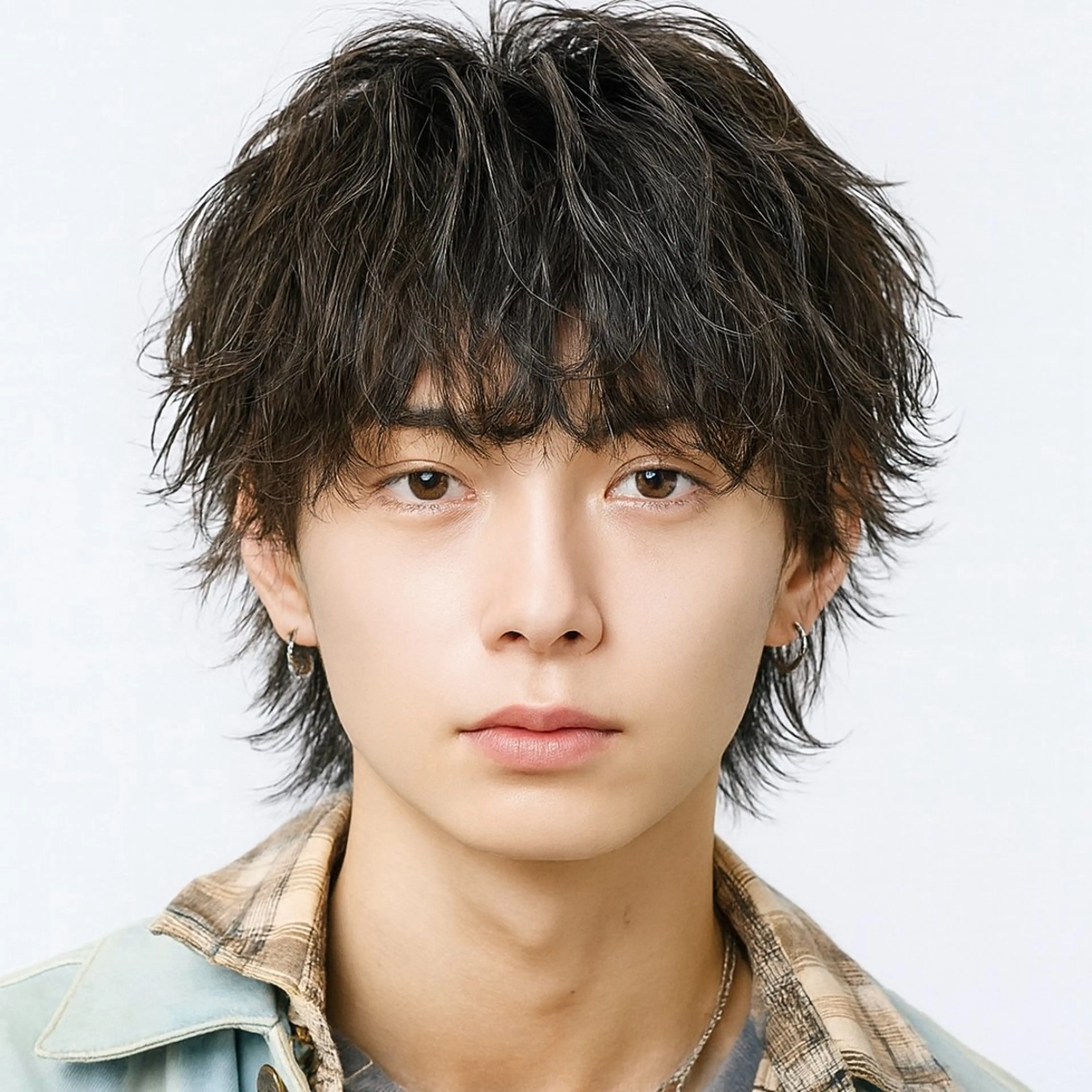 ショート カラー パーマ メンズ メンズブリーチ メンズハイライト メンズパーマ スペインカール スパイキーショート Gain KAKKY 名古屋/池下駅3分のヘアスタイル