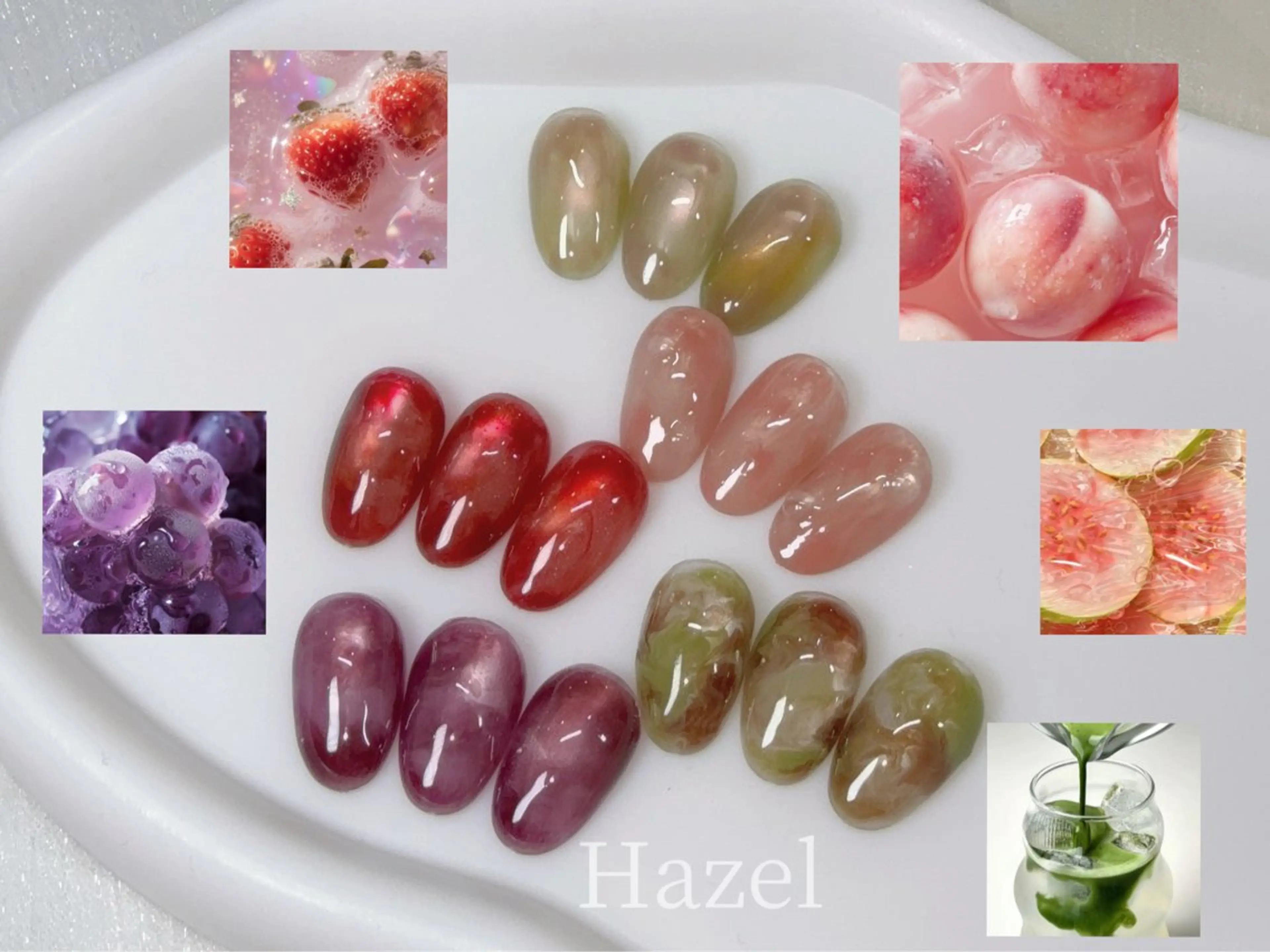 🫐マグネットベース フルーツニュアンスネイル🍒の写真