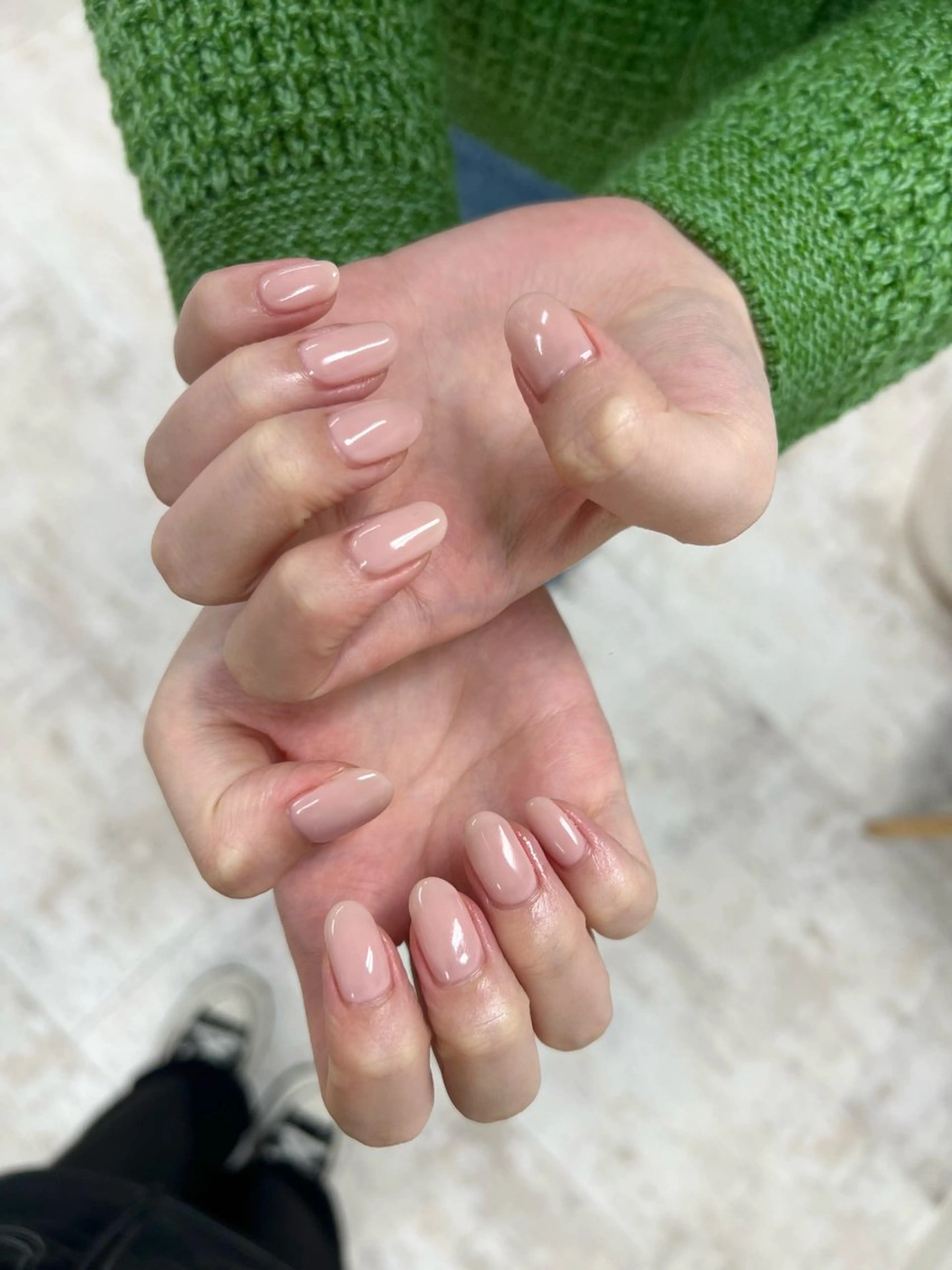 ネイル ワンカラーネイル 吉田 里菜のネイルデザイン