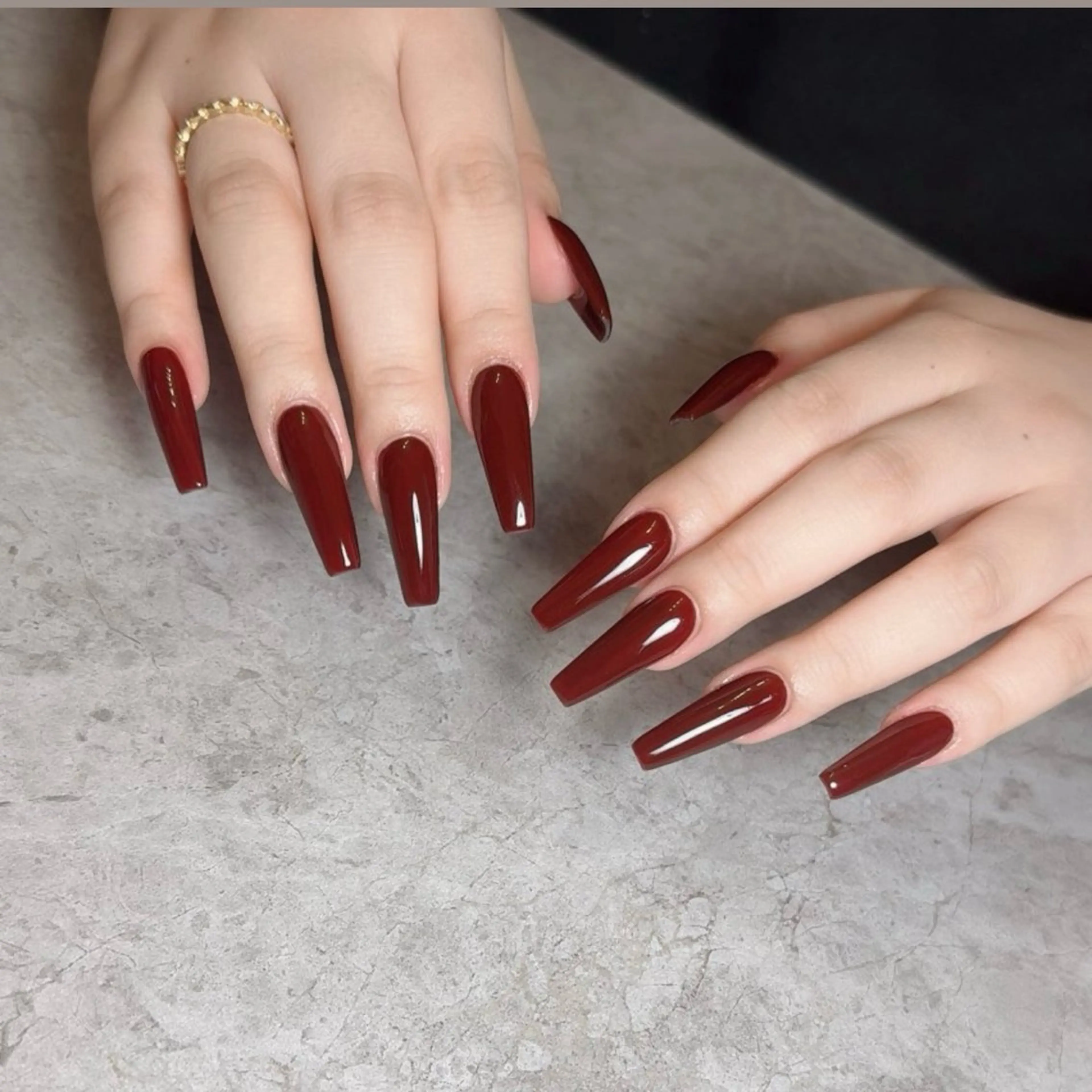 ネイル ロングネイル ワンカラーネイル スカルプネイル nail salon azuのネイルデザイン