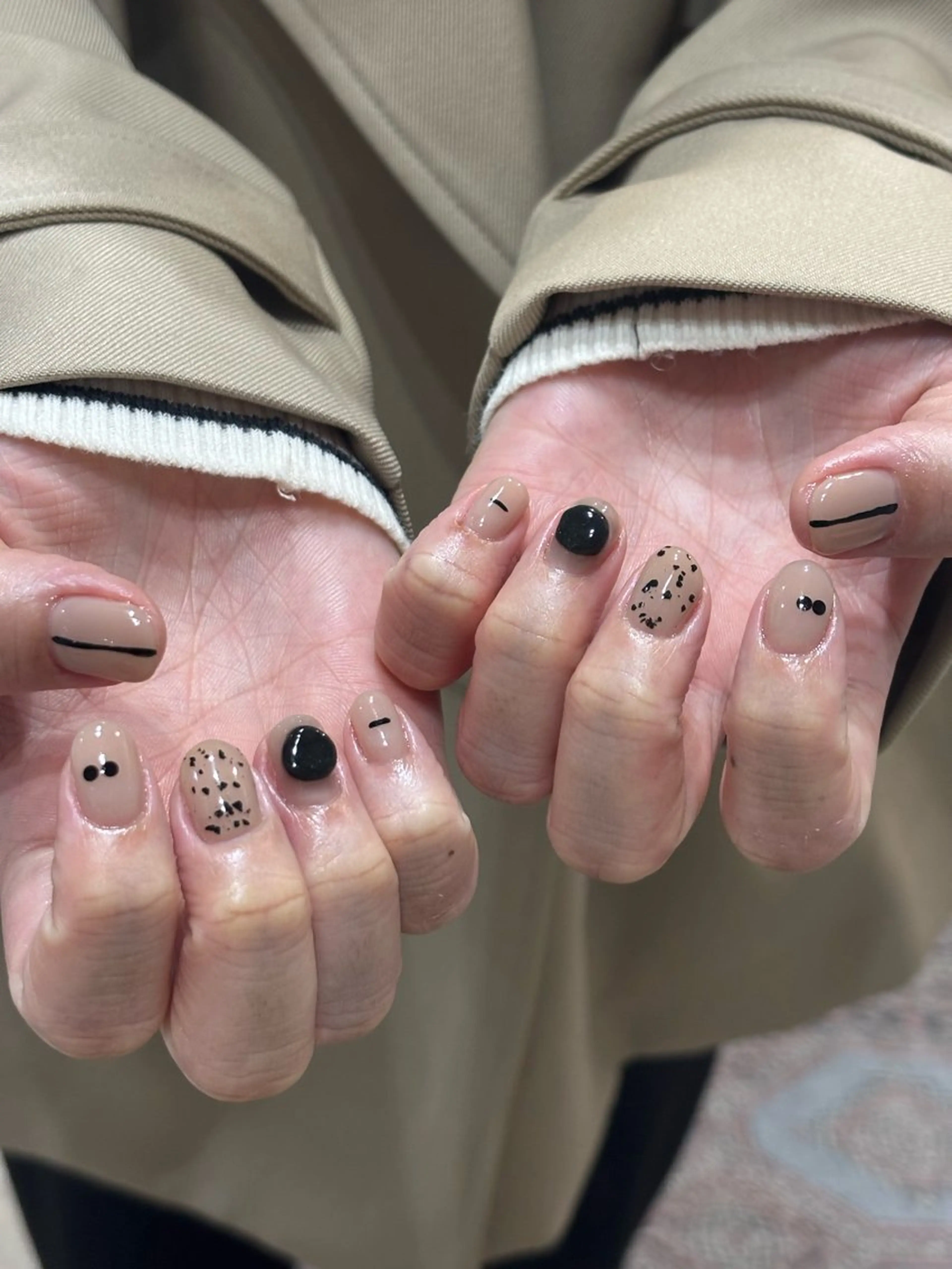 ネイル ハンドネイル 0203ムニムサン 💙Honokaのネイルデザイン