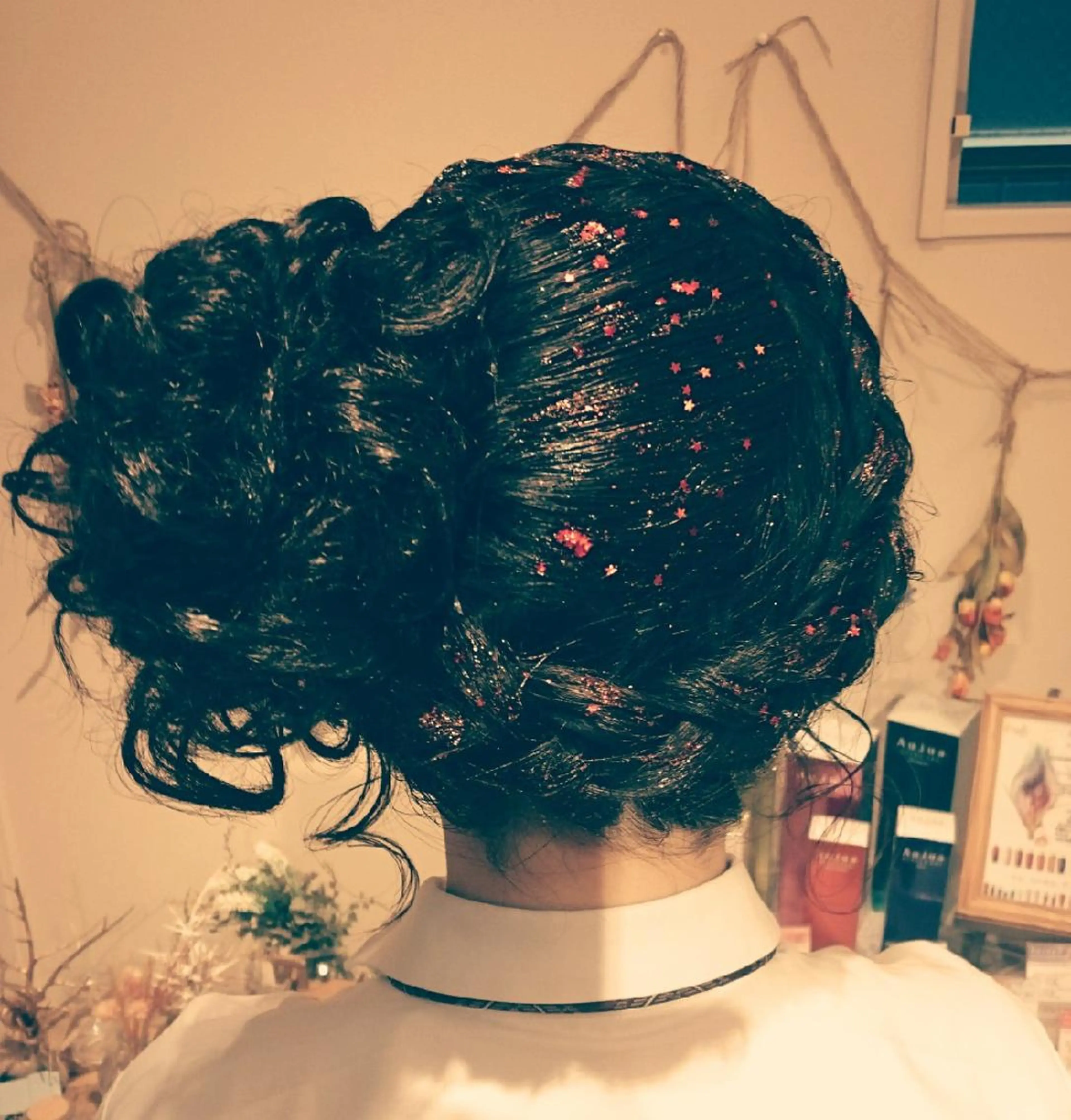 ヘアアレンジ セミロング カチューシャ ヘアセット/髪質改善 /カラー/TADOのヘアスタイル