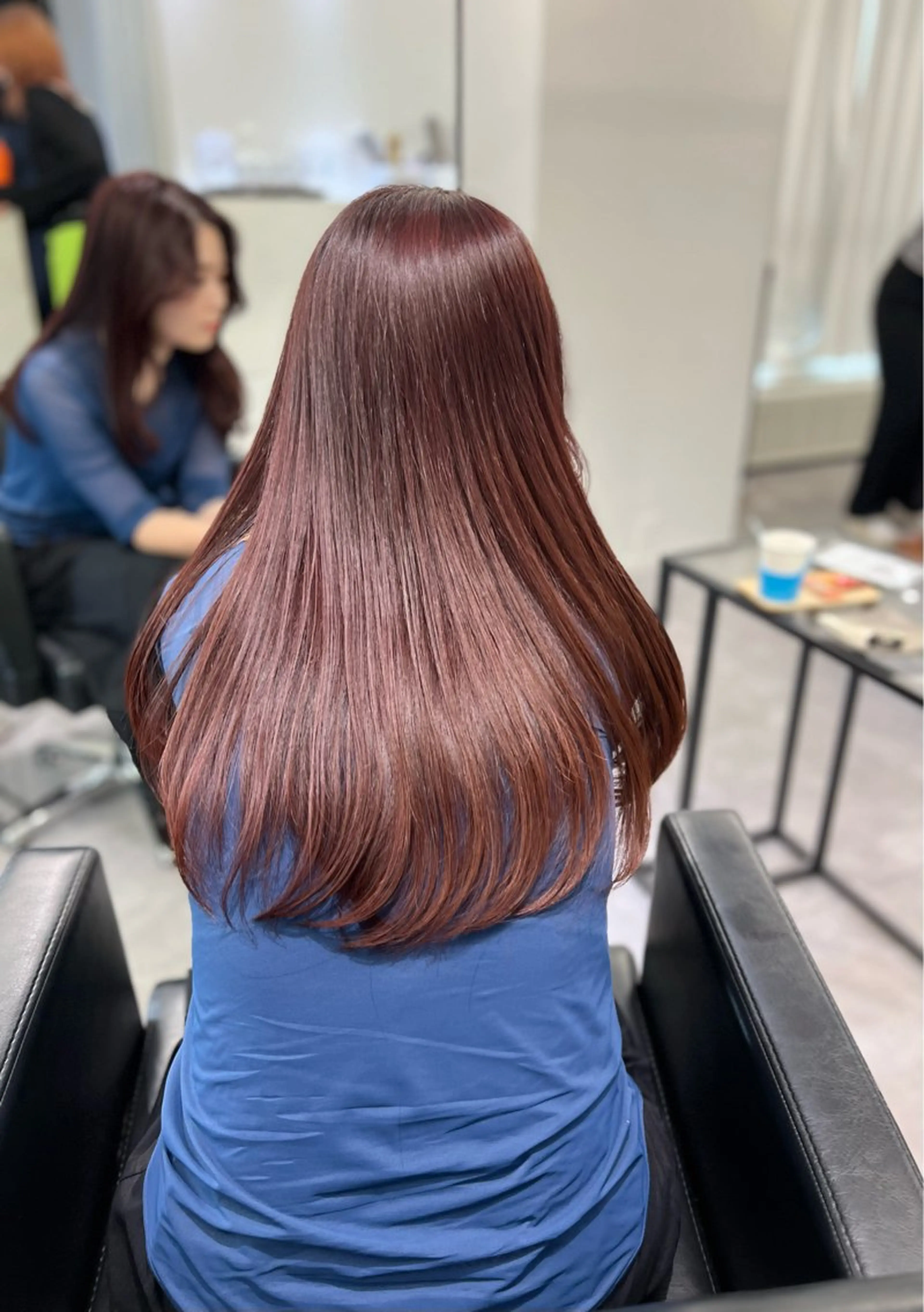 ロング カラー レイヤーカット💎 髪質改善のヘアスタイル