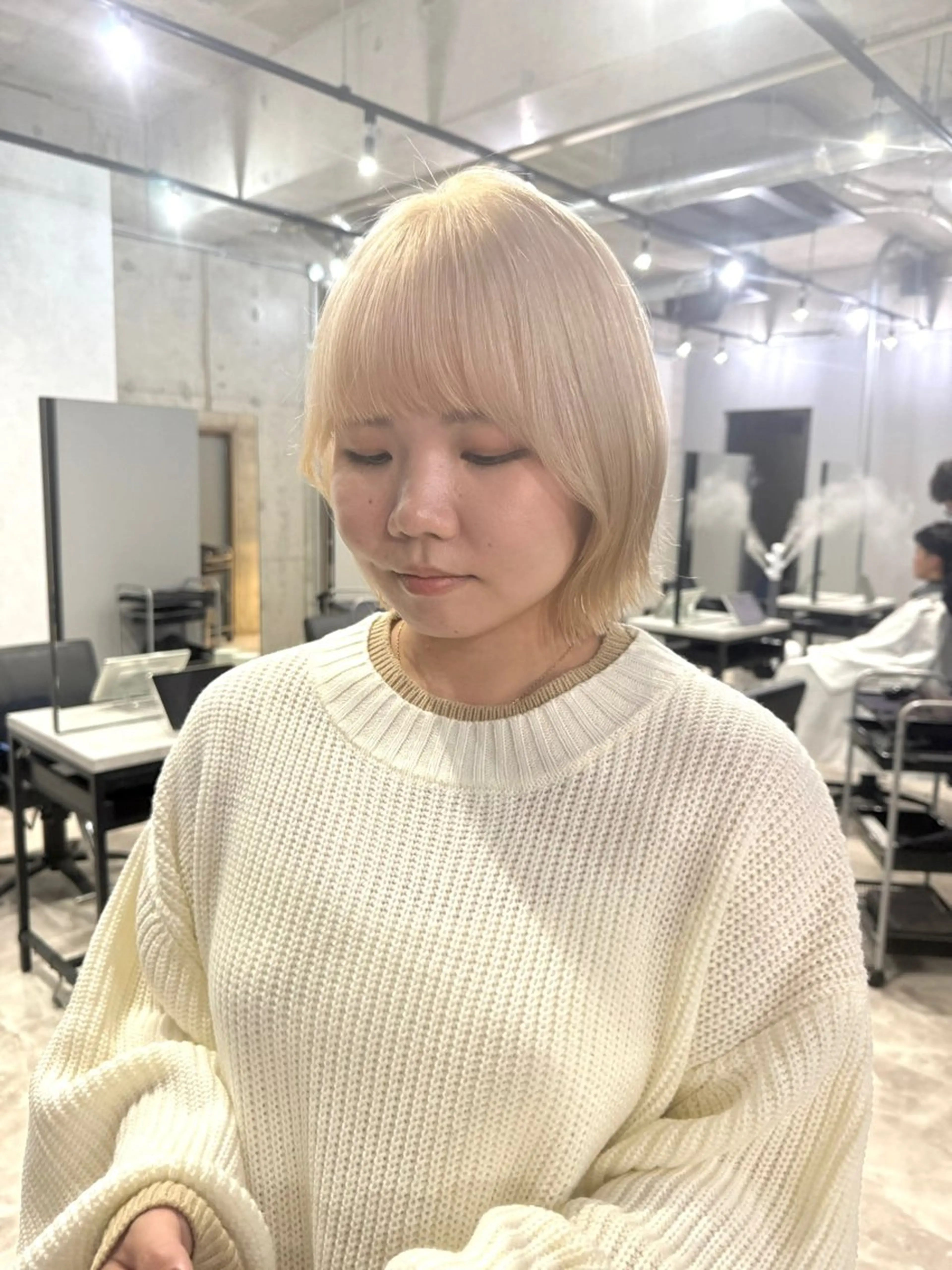 ミディアム カラー カット ヘアカラー トリートメント 【neo.】 Mahoのヘアスタイル