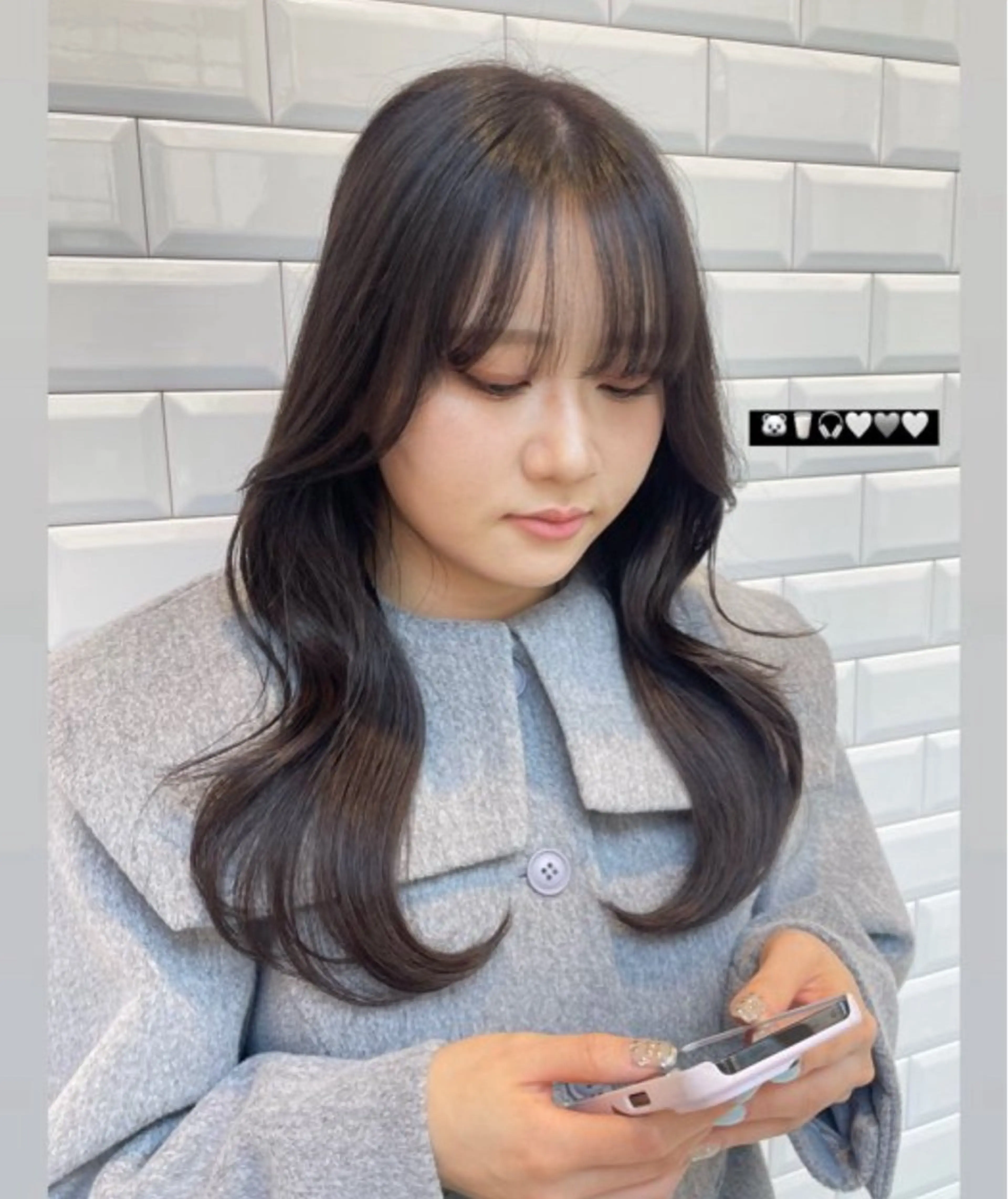 ロング 韓国風ヘア レイヤーカット カット ヘアカラー トリートメント ❤︎︎韓国ヘア❤︎︎ 𝑺𝒉𝒊𝒉𝒐のヘアスタイル