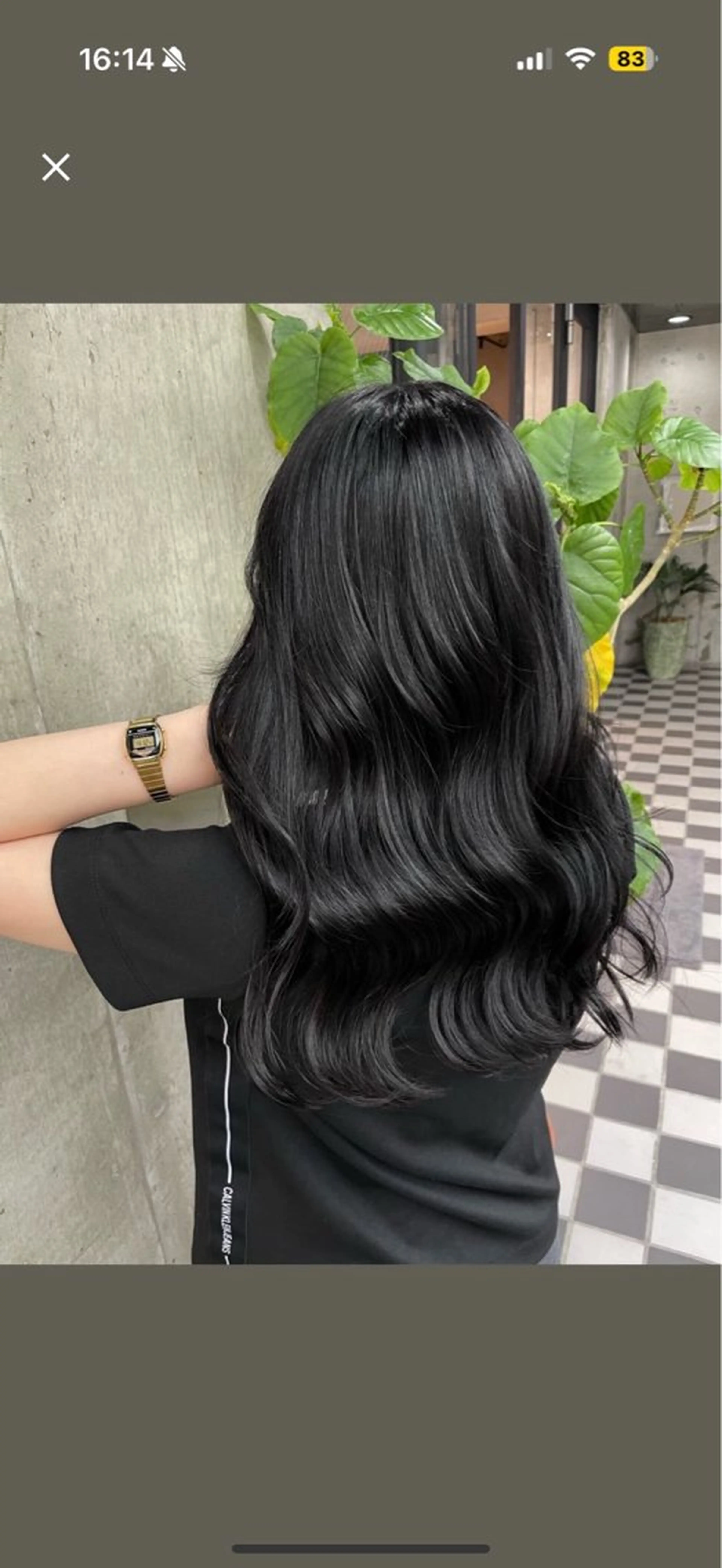 ロング カラー ヘアカラー 奥 奈々葉のヘアスタイル