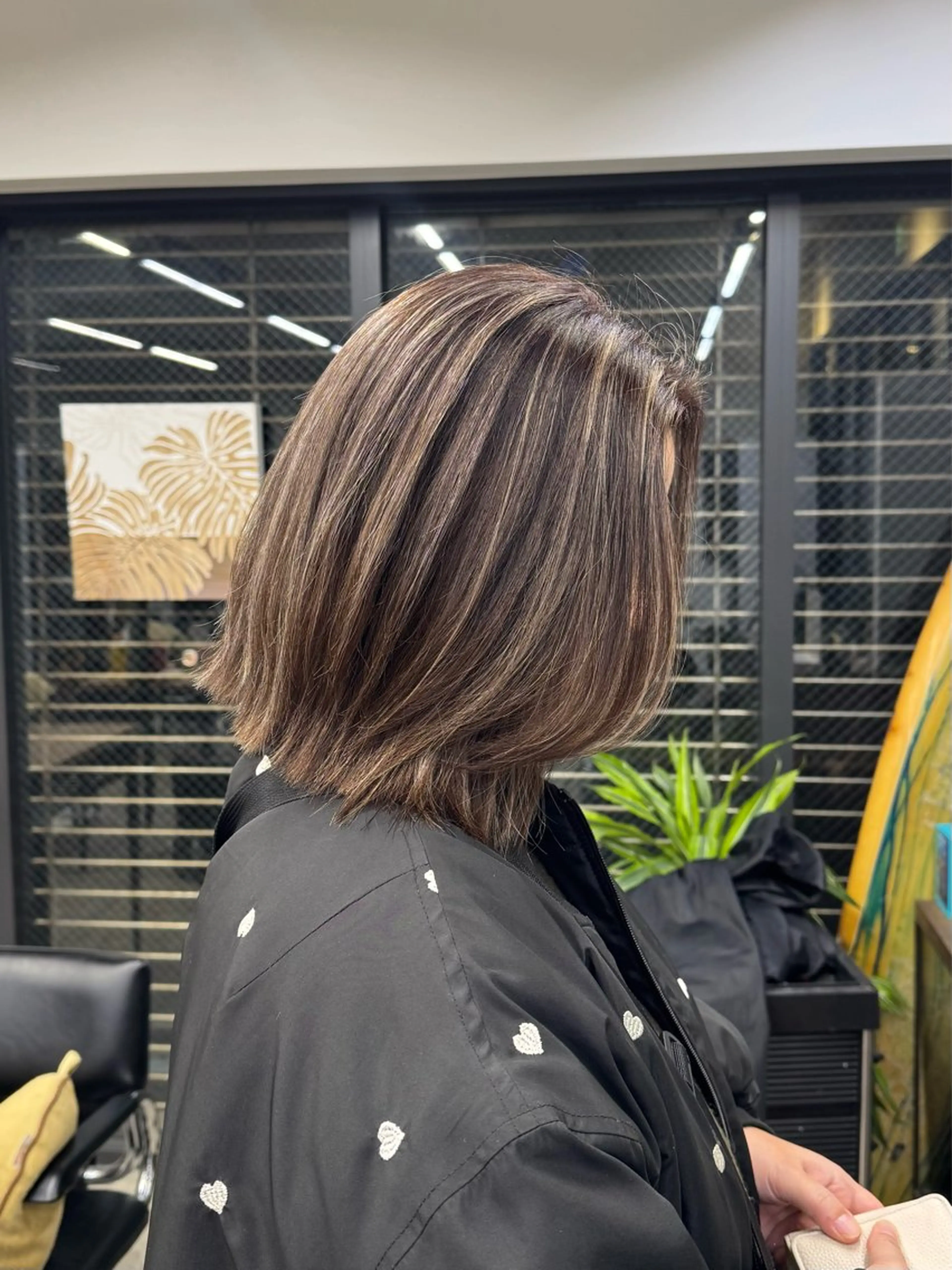 ミディアム yuuka🌻 ハイライト/艶カラーのヘアスタイル