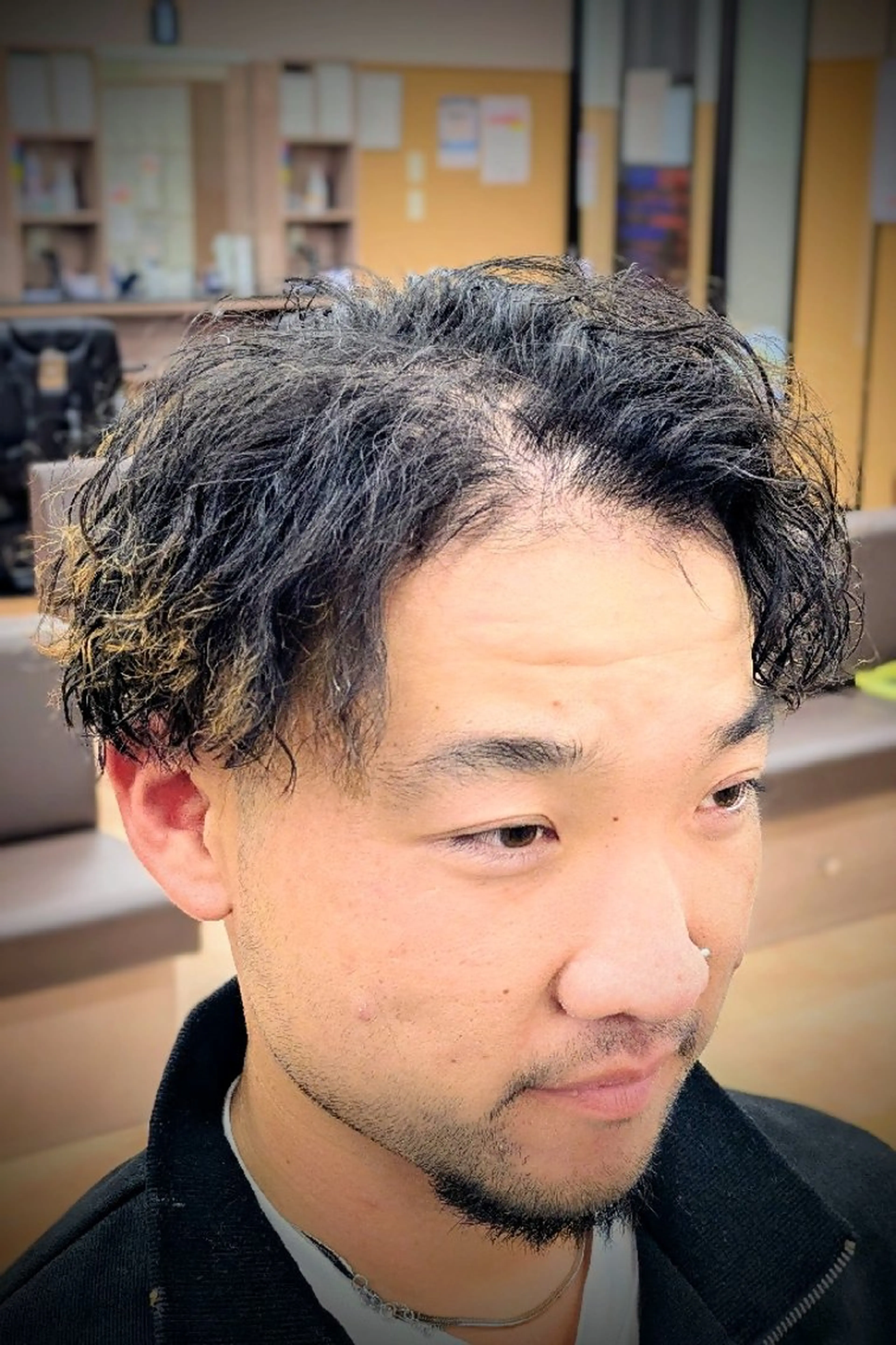 ショート パーマ 理容プラージュ燕三条 福井のヘアスタイル