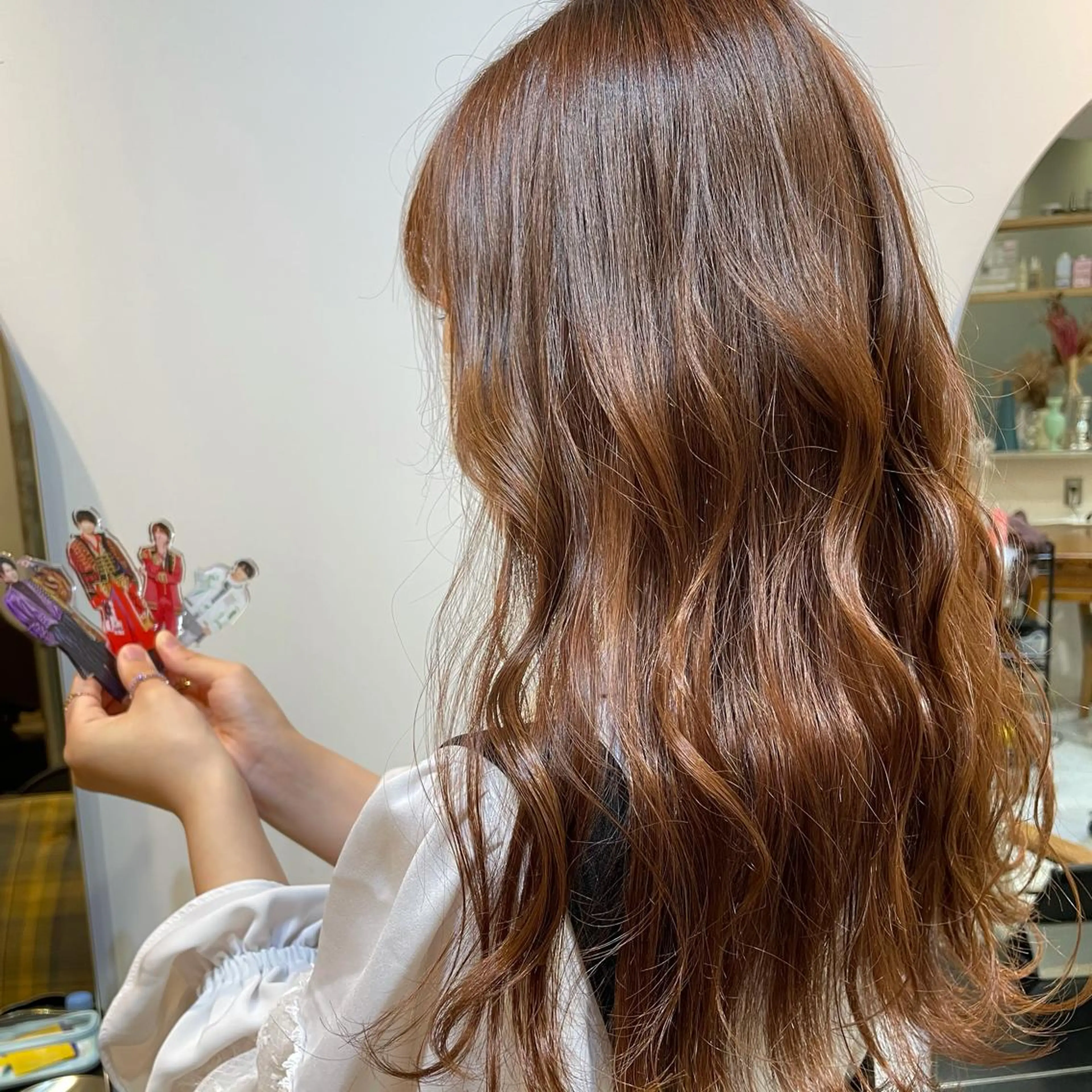 ロング カラー ヘアアレンジ ブラウンカラー マロンブラウン REONA🪽✨薬院 レイヤーカット🫧のヘアスタイル