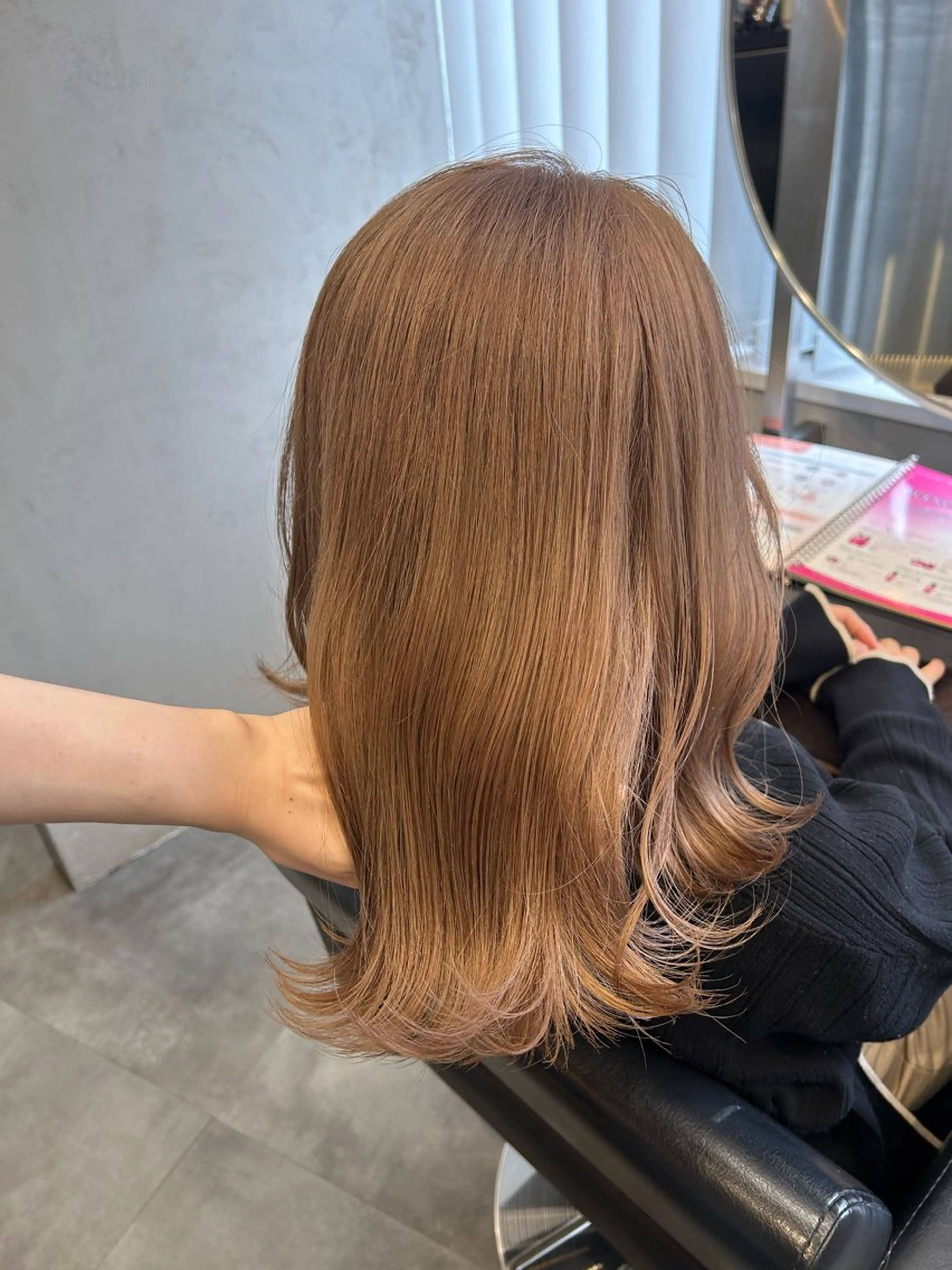 ロング カラー カット ヘアカラー トリートメント Haru/THREE …by velvetのヘアスタイル