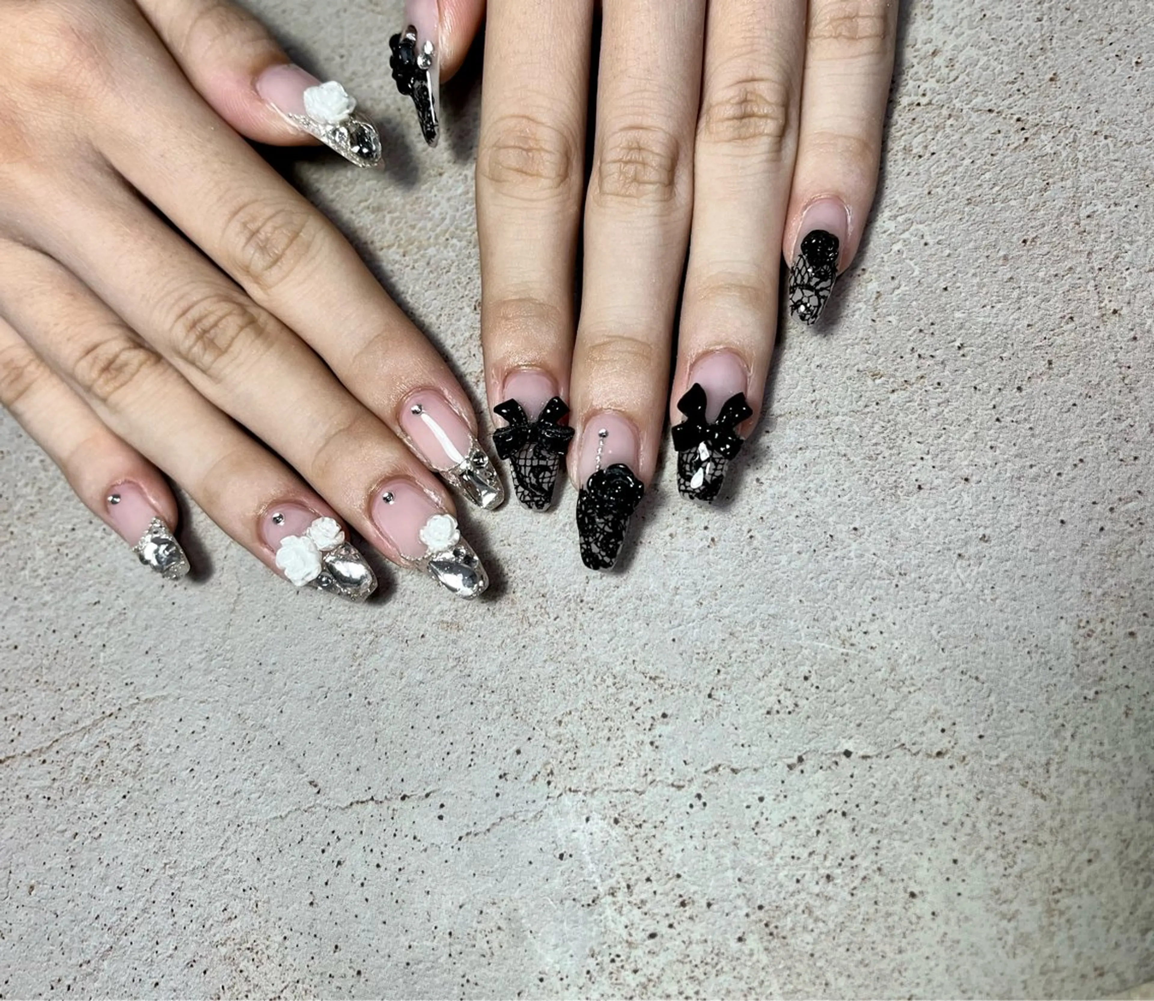 ネイル 持ち込み ハンドネイル goldgleams ちなのネイルデザイン