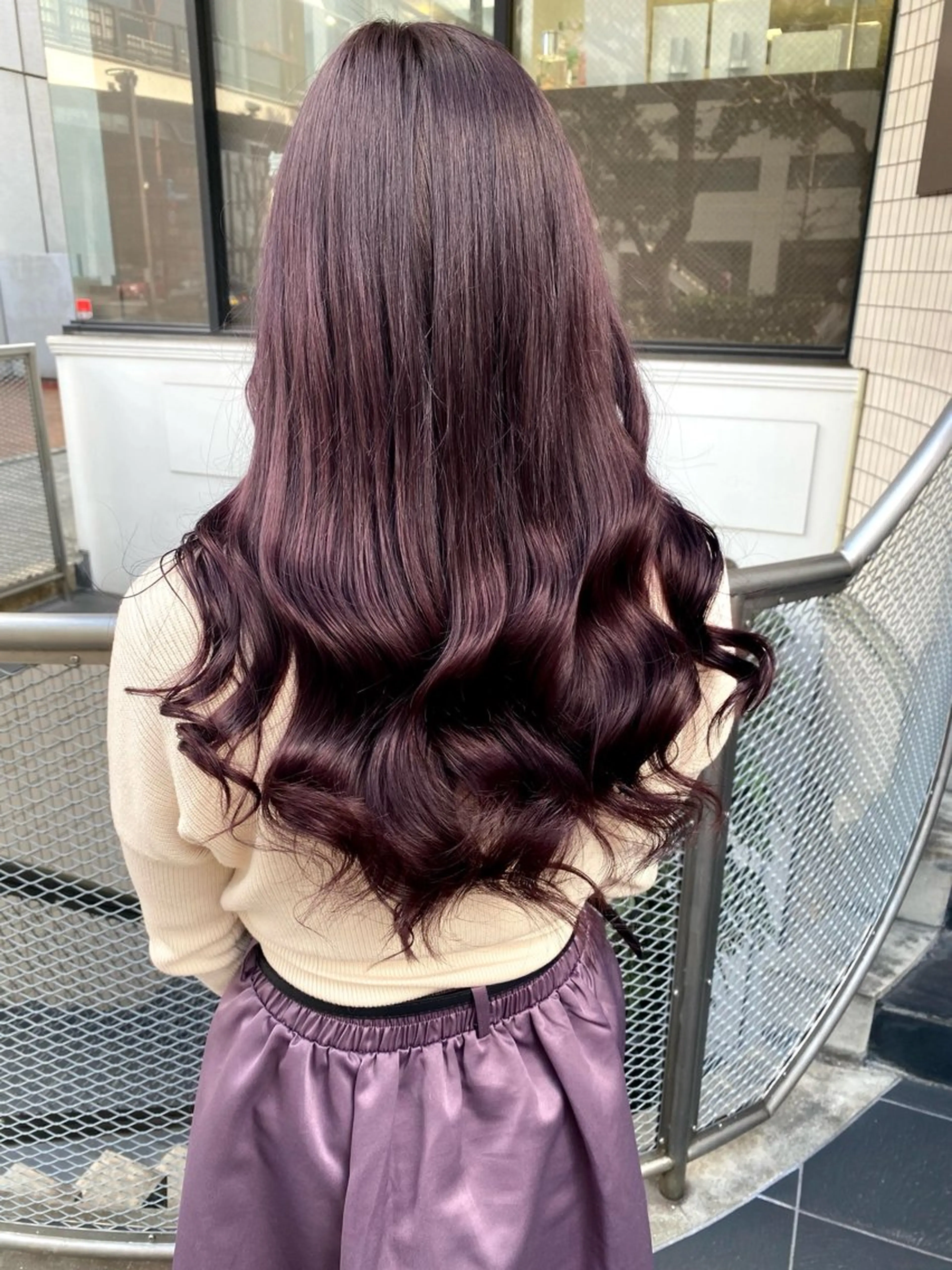 ロング カラー ヘアカラー ParveMix🎀 稲垣 詞葉のヘアスタイル