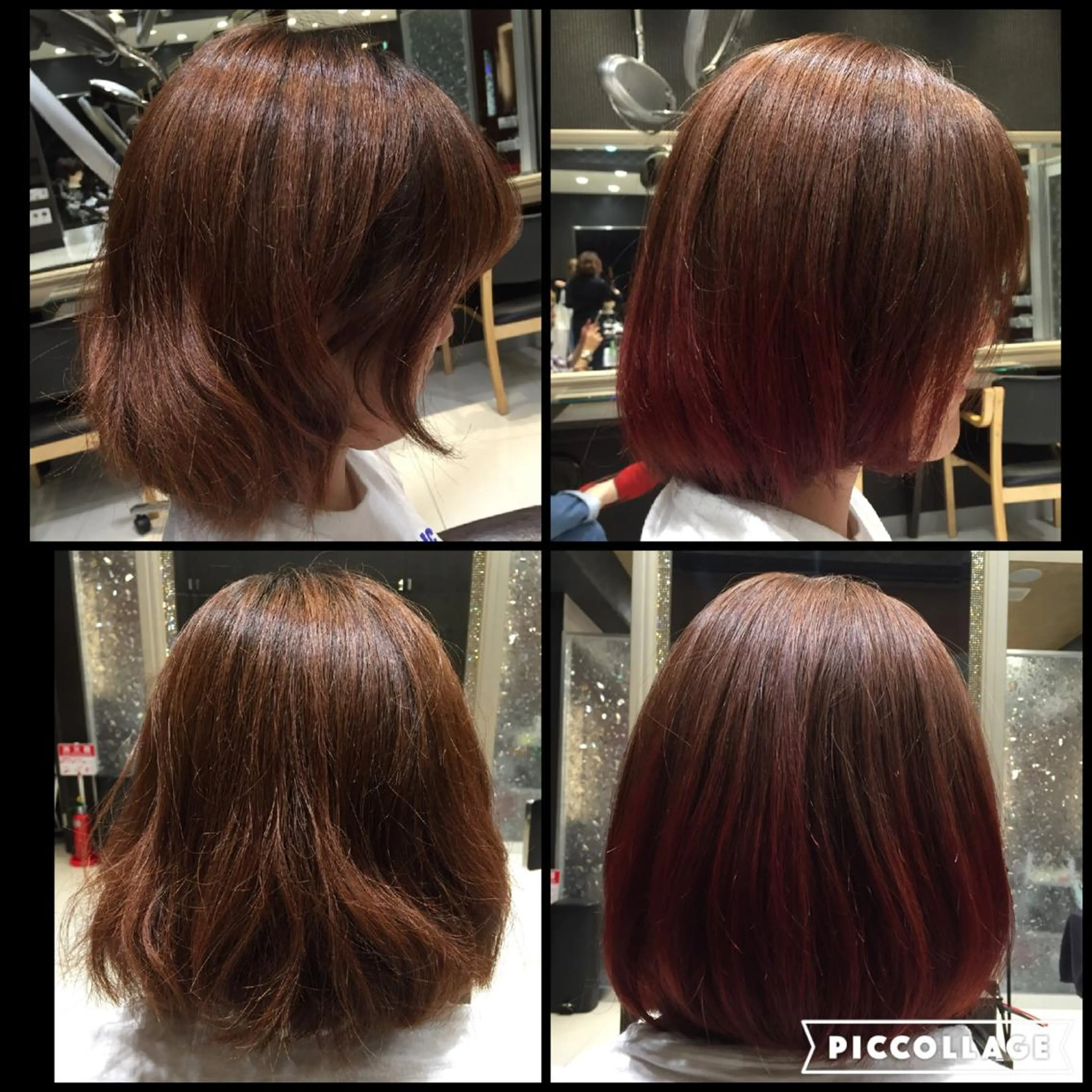 ショート カラー ブリーチ グラデーションカラー yui .のヘアスタイル