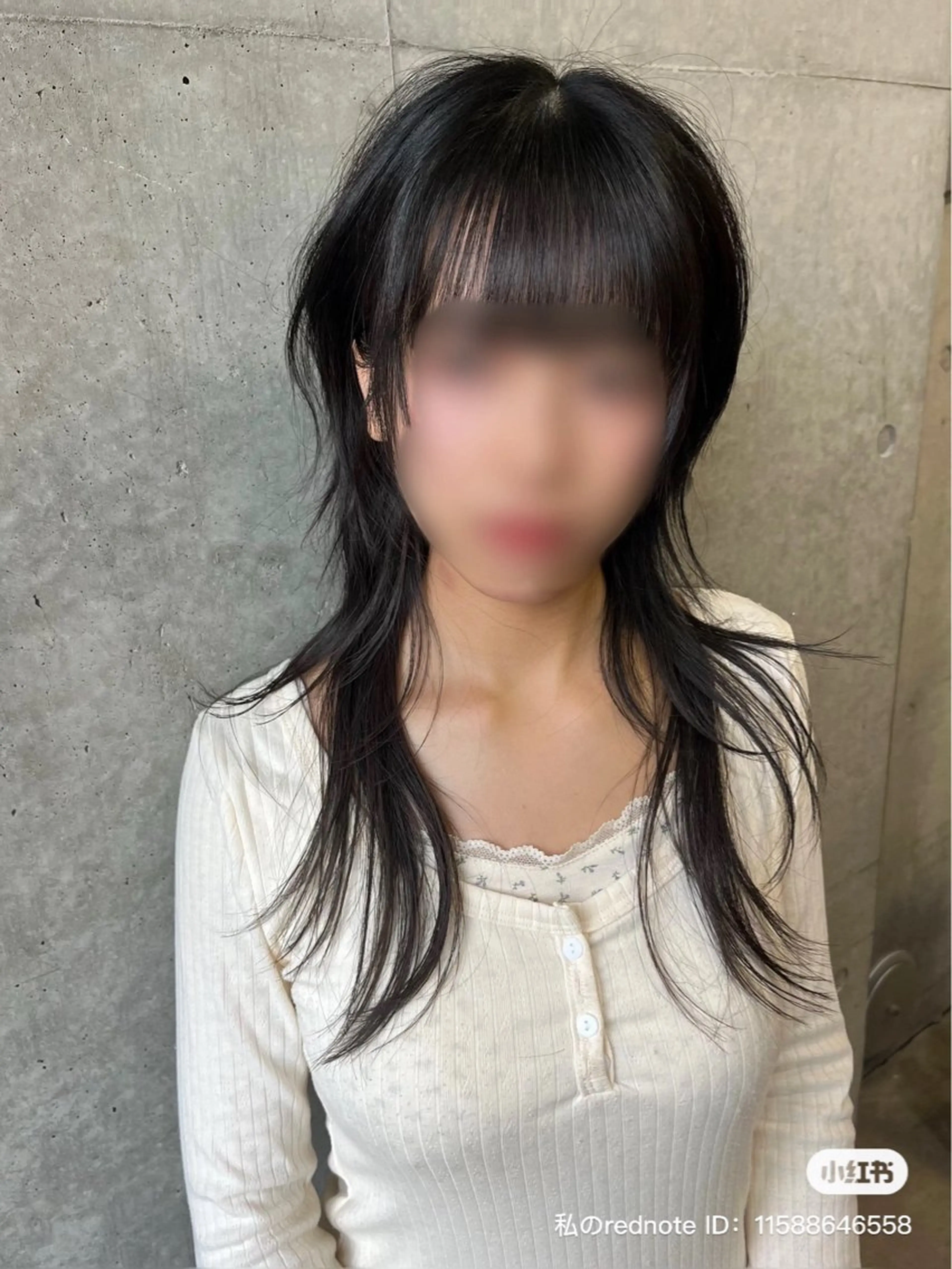 ロング ハッシュカット 韓国風ヘア 韓国リアルハッシュ レイヤーカットのヘアスタイル