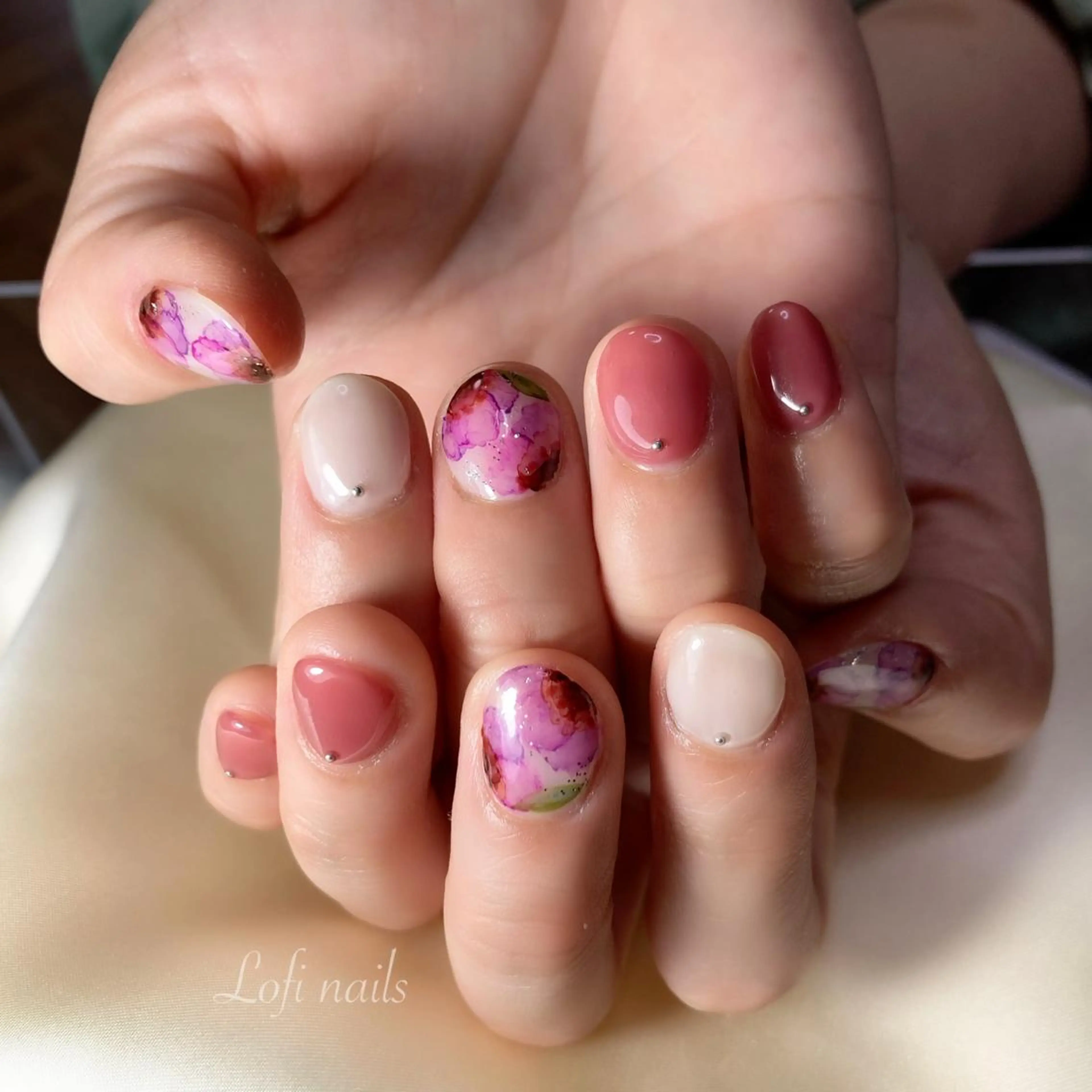 ネイル アートネイル ワンカラーネイル Lofi nails ゆきこのネイルデザイン
