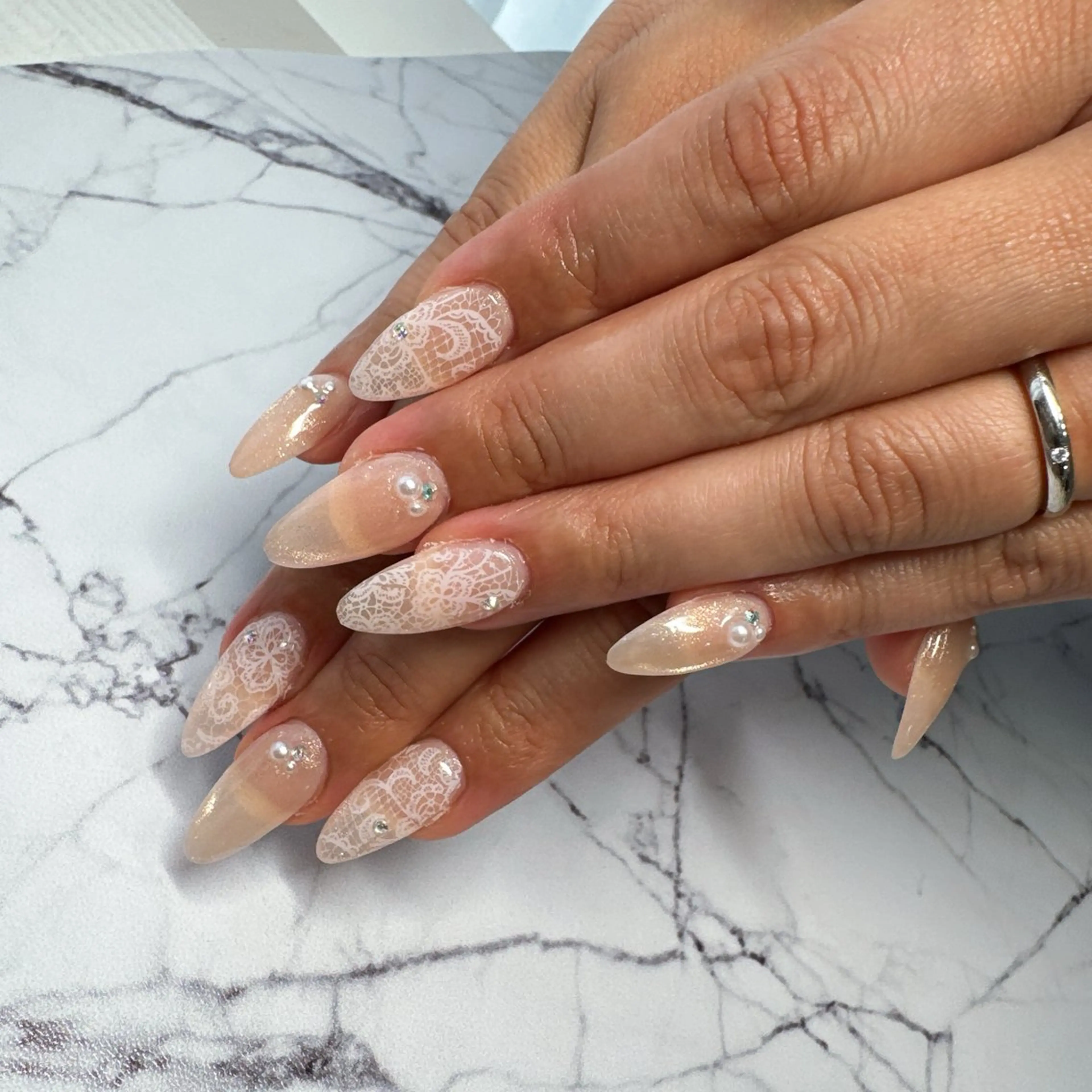 チップ長さだし10本🧡持込デザインシンプル＊オフなし💅の写真
