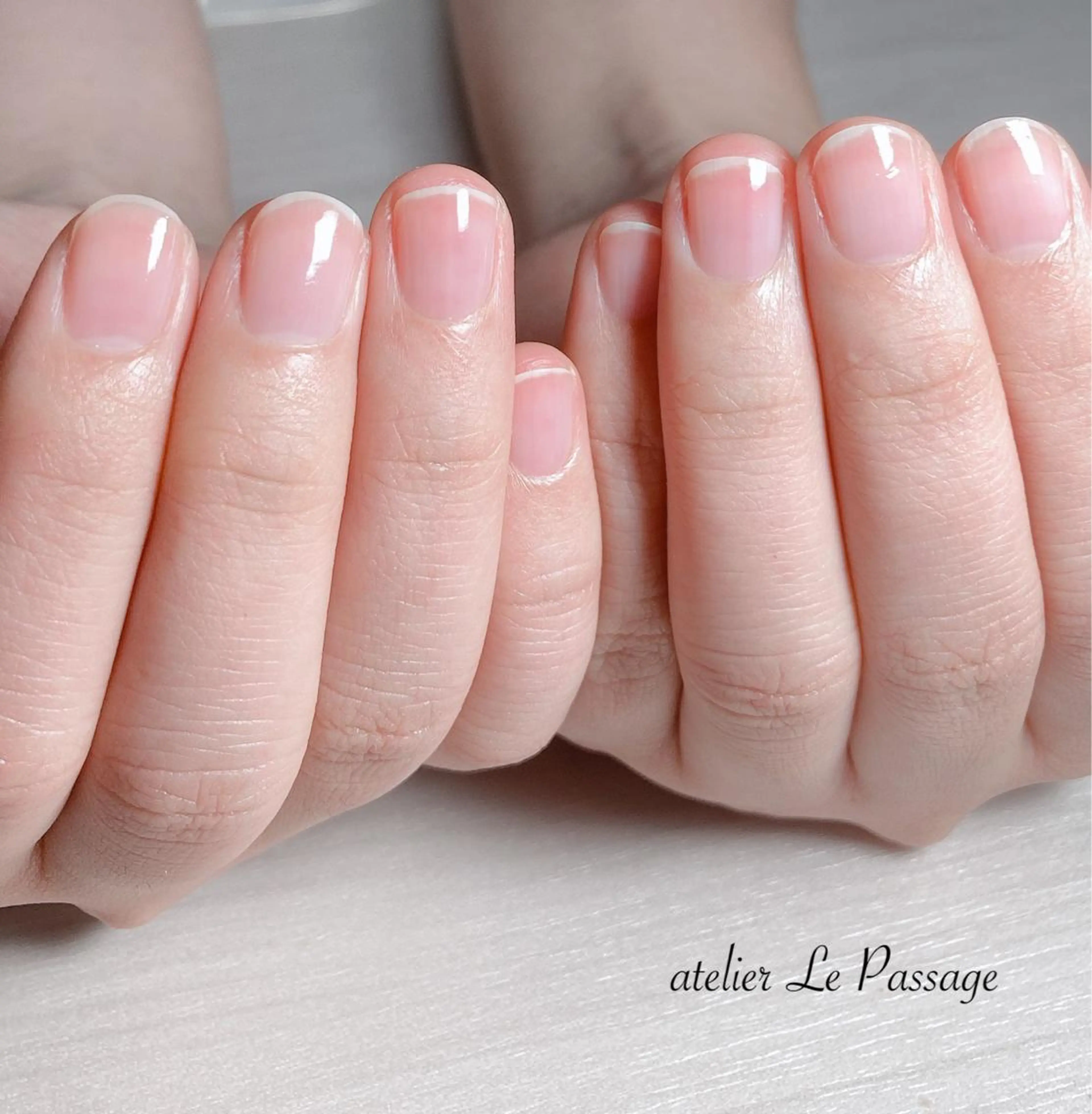 ネイル クリアネイル フットネイル ジェルネイル Atelier Le Passage所属・h nakatsukaのネイルデザイン
