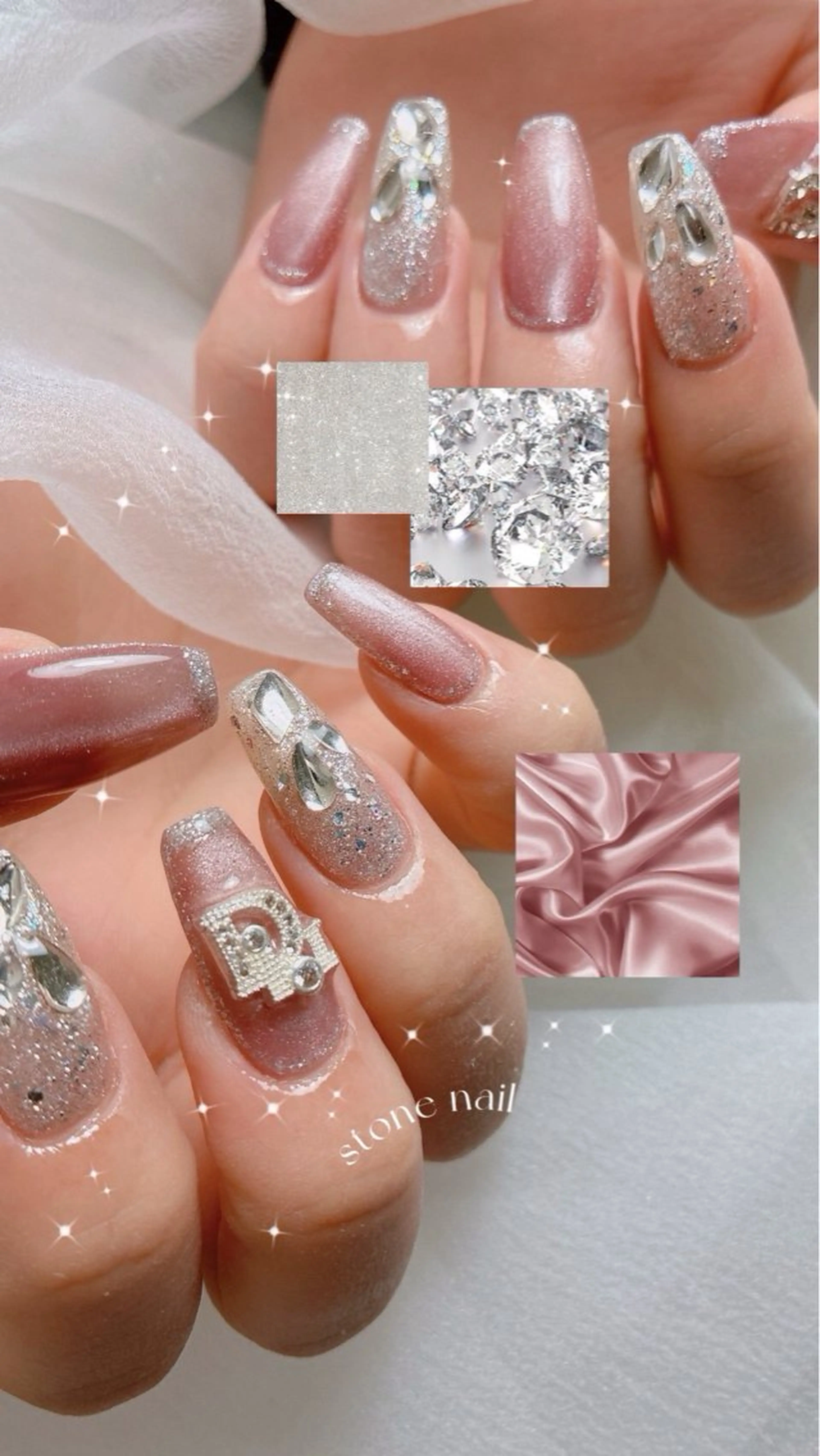 ネイル キラキラネイル ワンホンネイル ハンドネイル GREEM グリームのネイルデザイン